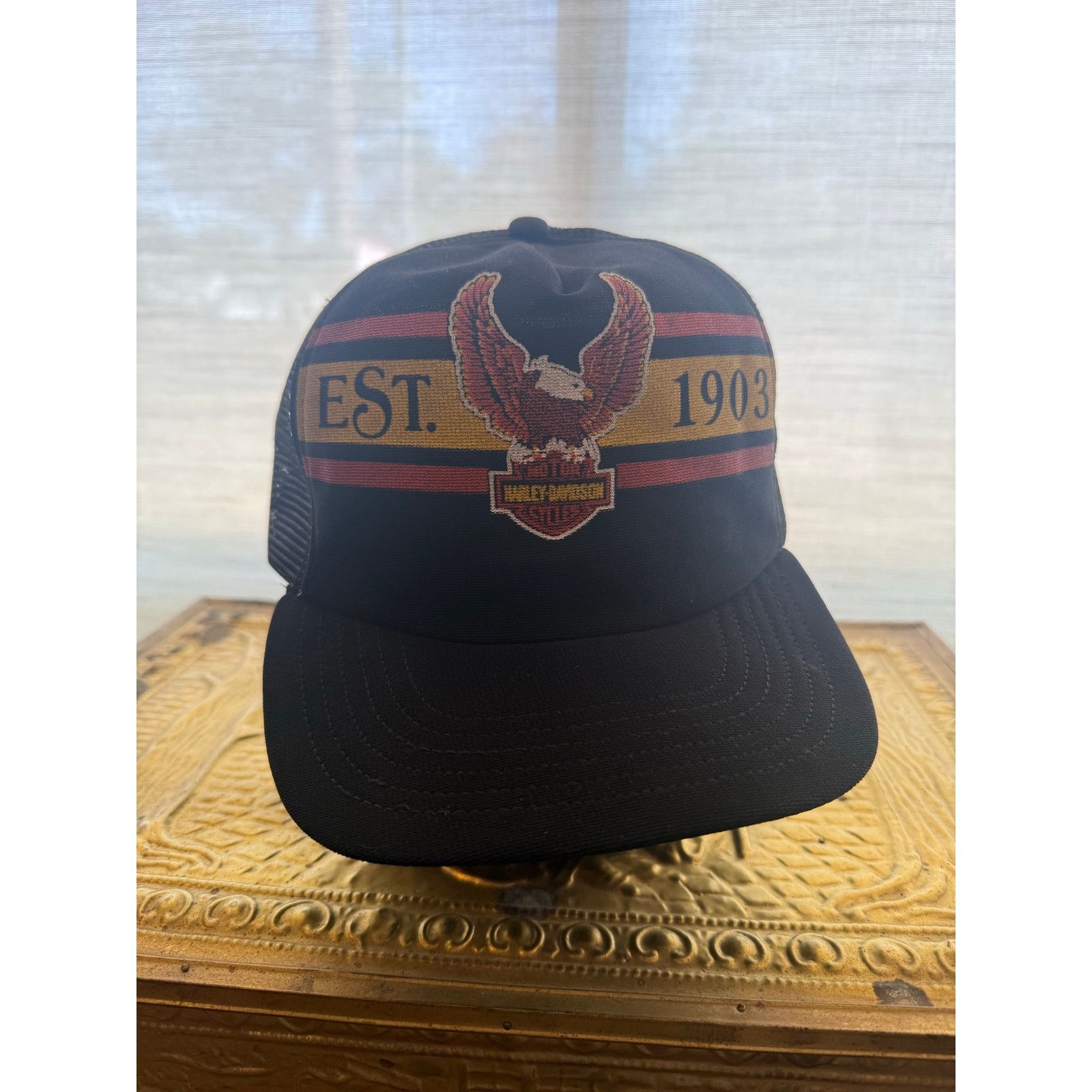 Harley Davidson Harley Davidson Trucker Snap Back Size ONE SIZE - 1 Thumbnail