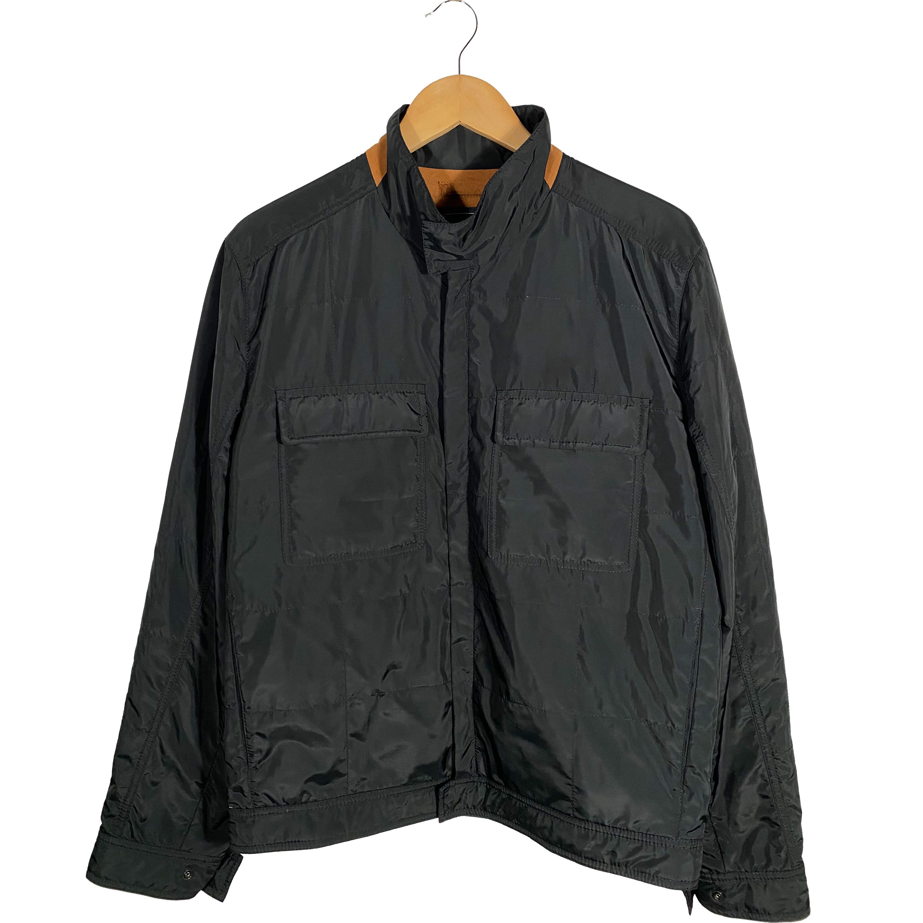 Canali Canali Rain and Wind Tech Black Nylon Jacket Size US M / EU 48-50 / 2 - 1 Thumbnail