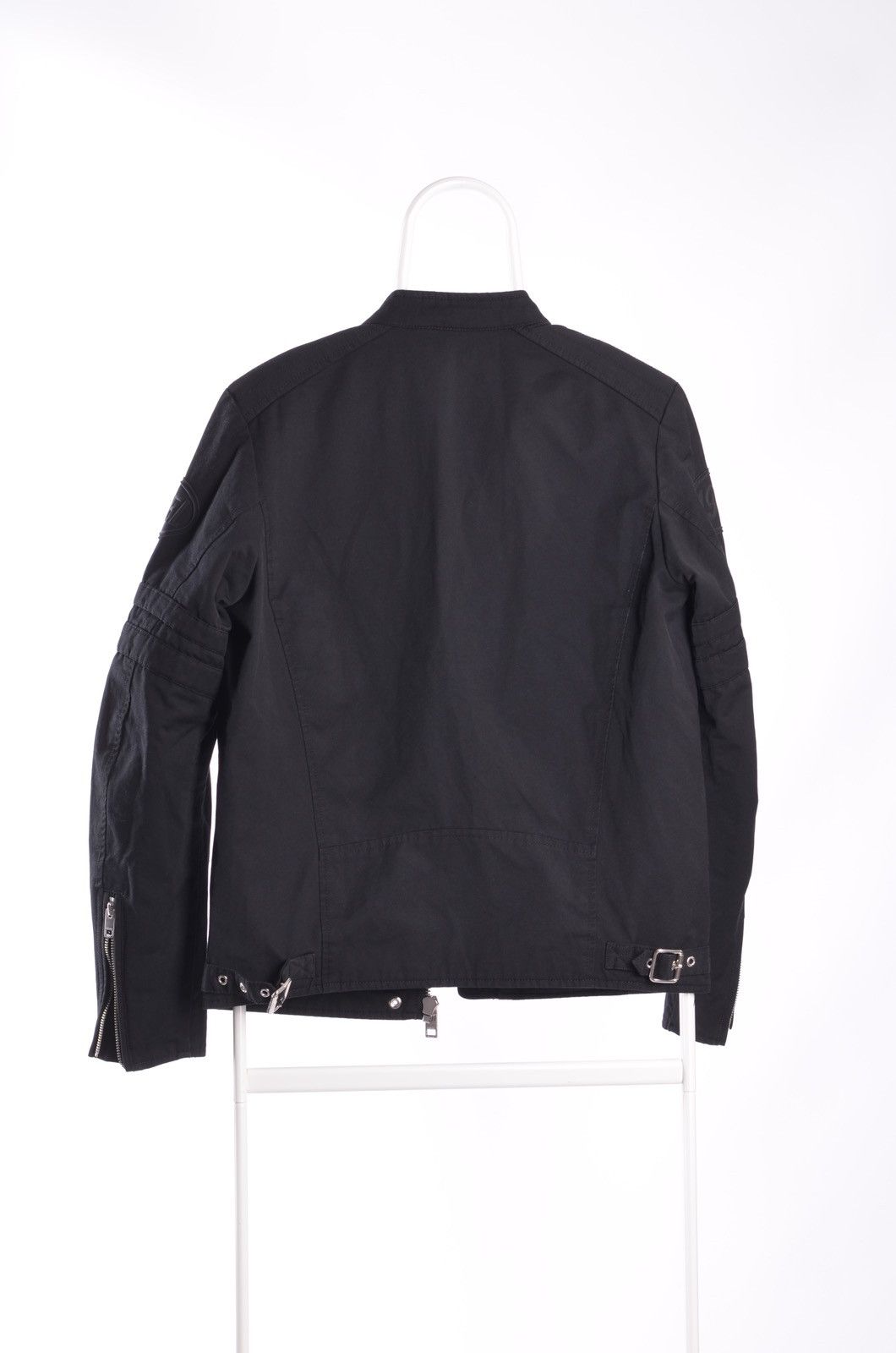 Diesel Diesel Black Moto Biker Jacket Rare Logo Y2k Size US S / EU 44-46 / 1 - 6 Thumbnail