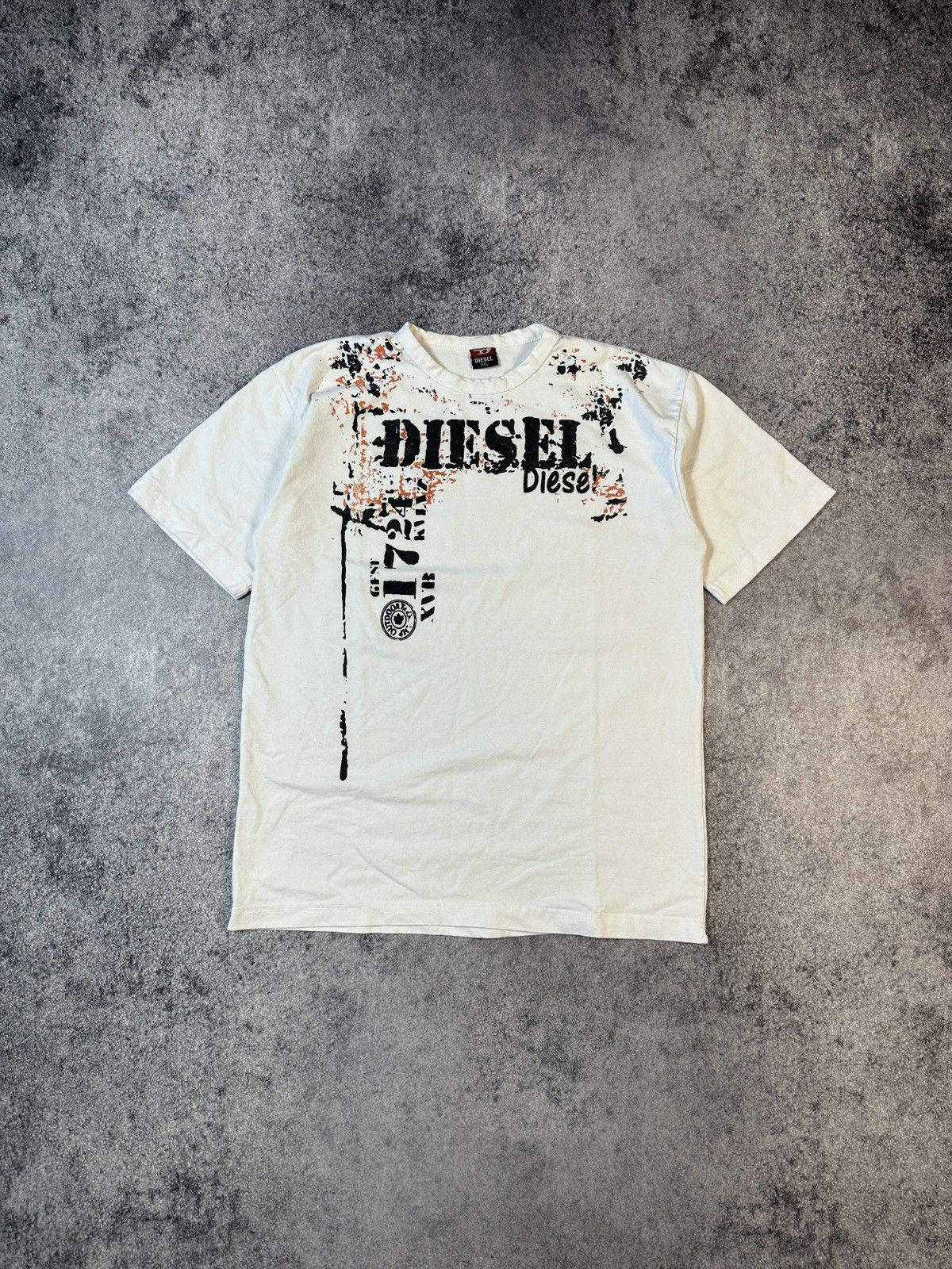 Diesel Y2K Vintage Diesel Logo T-shirt Streetwear Opium Style Rare Size US XL / EU 56 / 4 - 1 Thumbnail