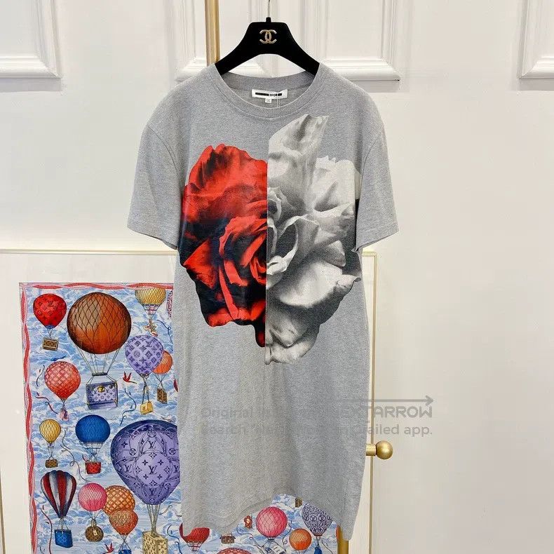 Alexander McQueen Alexander Mcqueen Grey long T-shirt Size S / US 4 / IT 40 - 1 Thumbnail