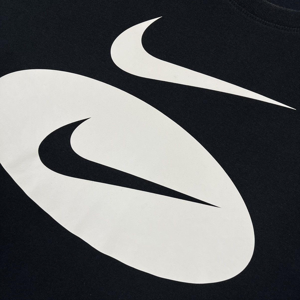 Nike Nike double swoosh drill y2k big logo tee Size US L / EU 52-54 / 3 - 7 Thumbnail