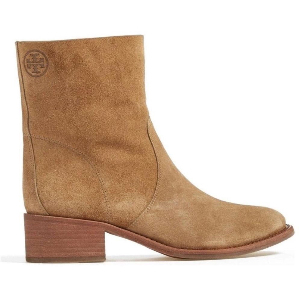 Tory Burch Tory Burch Siena Brown Suede Leather Ankle Boots 7 Size US 7 / IT 37 - 1 Thumbnail