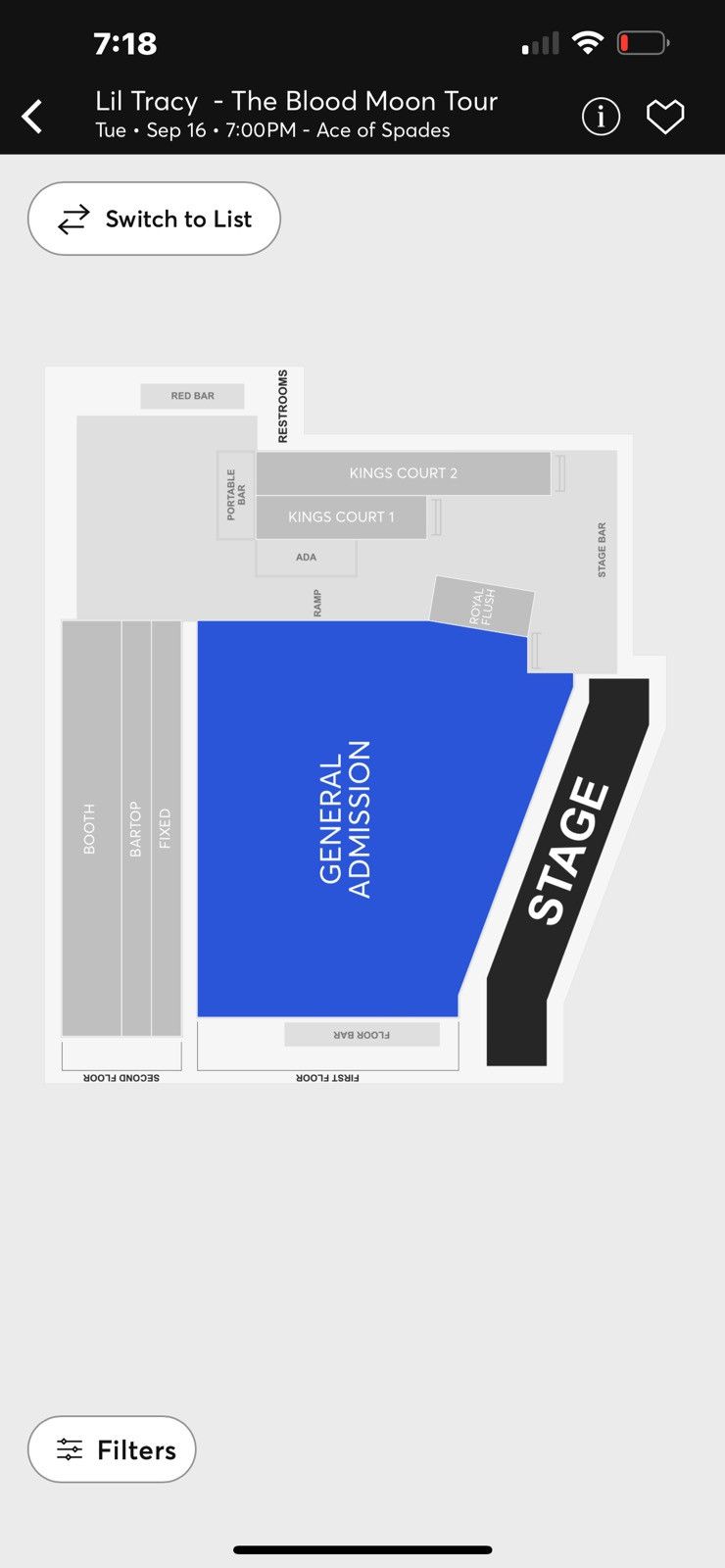 Other Lil Tracy Blood Moon Tour Ticket Size US M / EU 48-50 / 2 - 3 Thumbnail