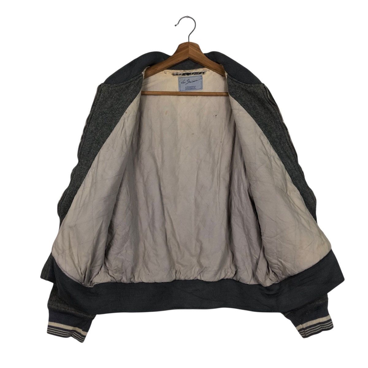 Issey Miyake Vintage Bomber Jacket Detroit Vie Saison Mademoiselle Japan Size US M / EU 48-50 / 2 - 15 Thumbnail
