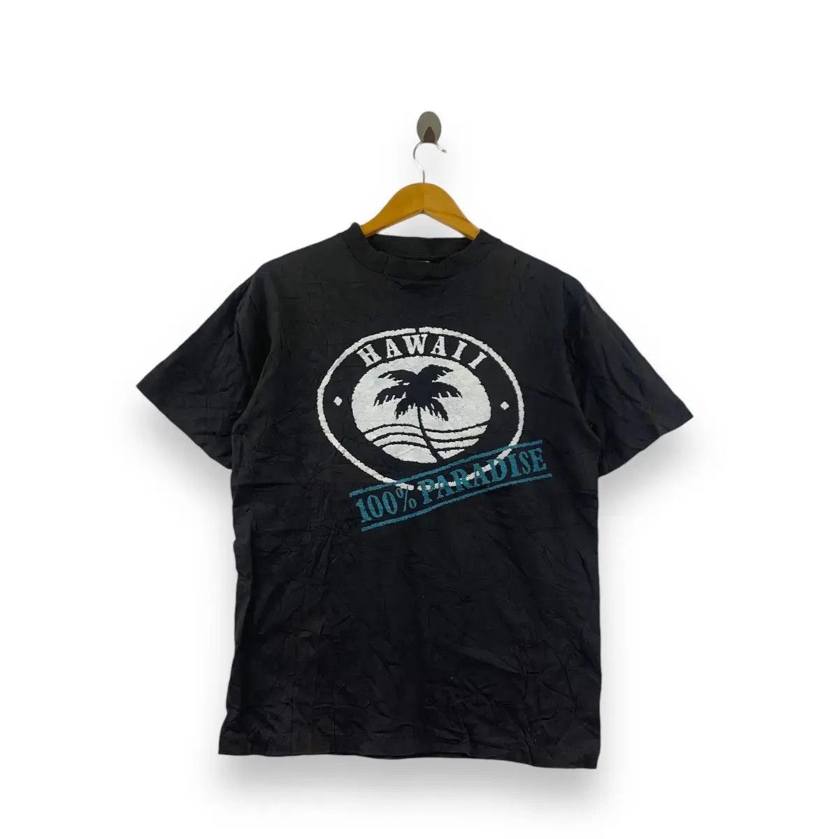 Vintage Vintage 90’ HAWAII 100% PARADISE Miller Made In USA Tee Size US M / EU 48-50 / 2 - 1 Thumbnail
