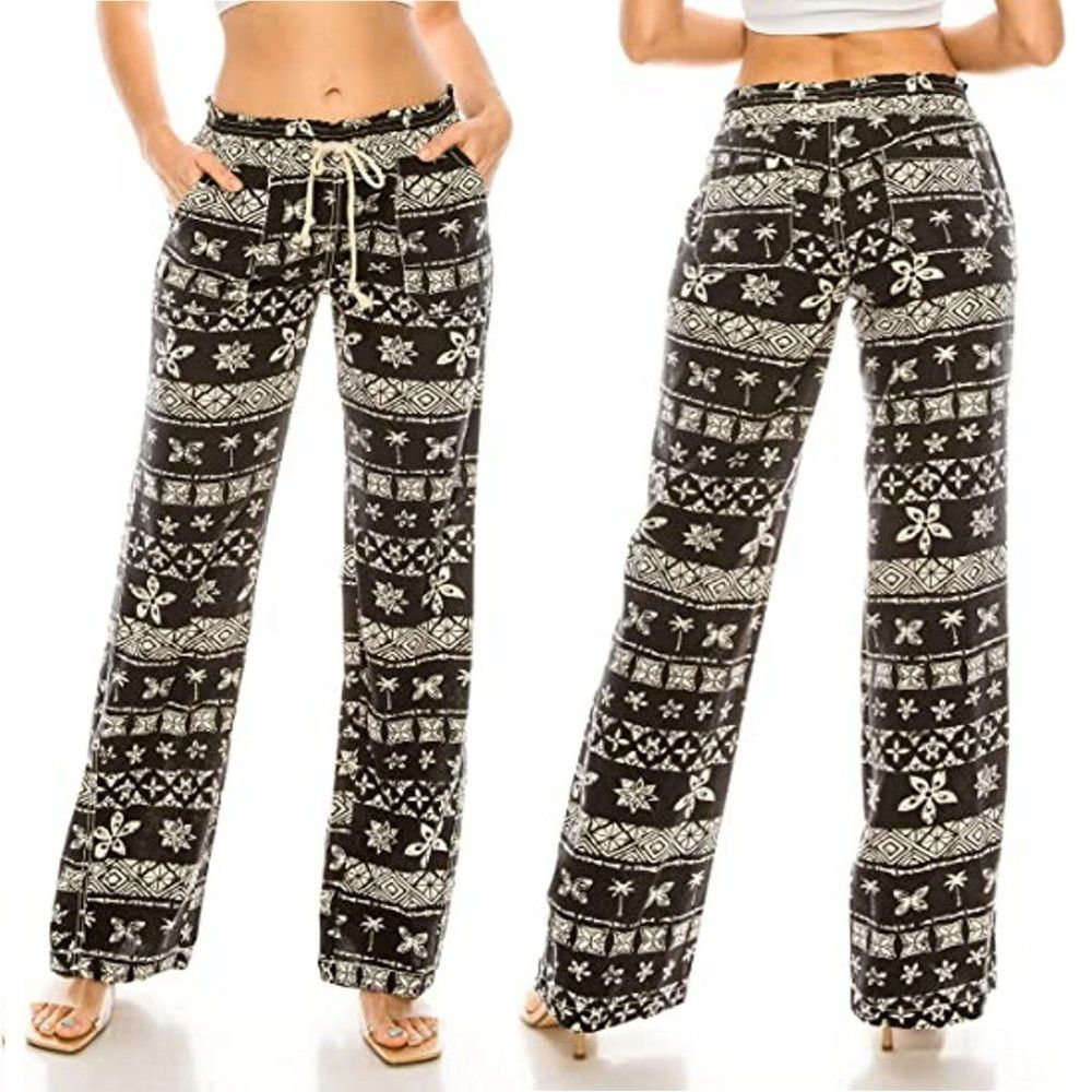 Other New Cali1850 Casual Rayon Linen Pants Size S Size 28" / US 6 / IT 42 - 1 Thumbnail