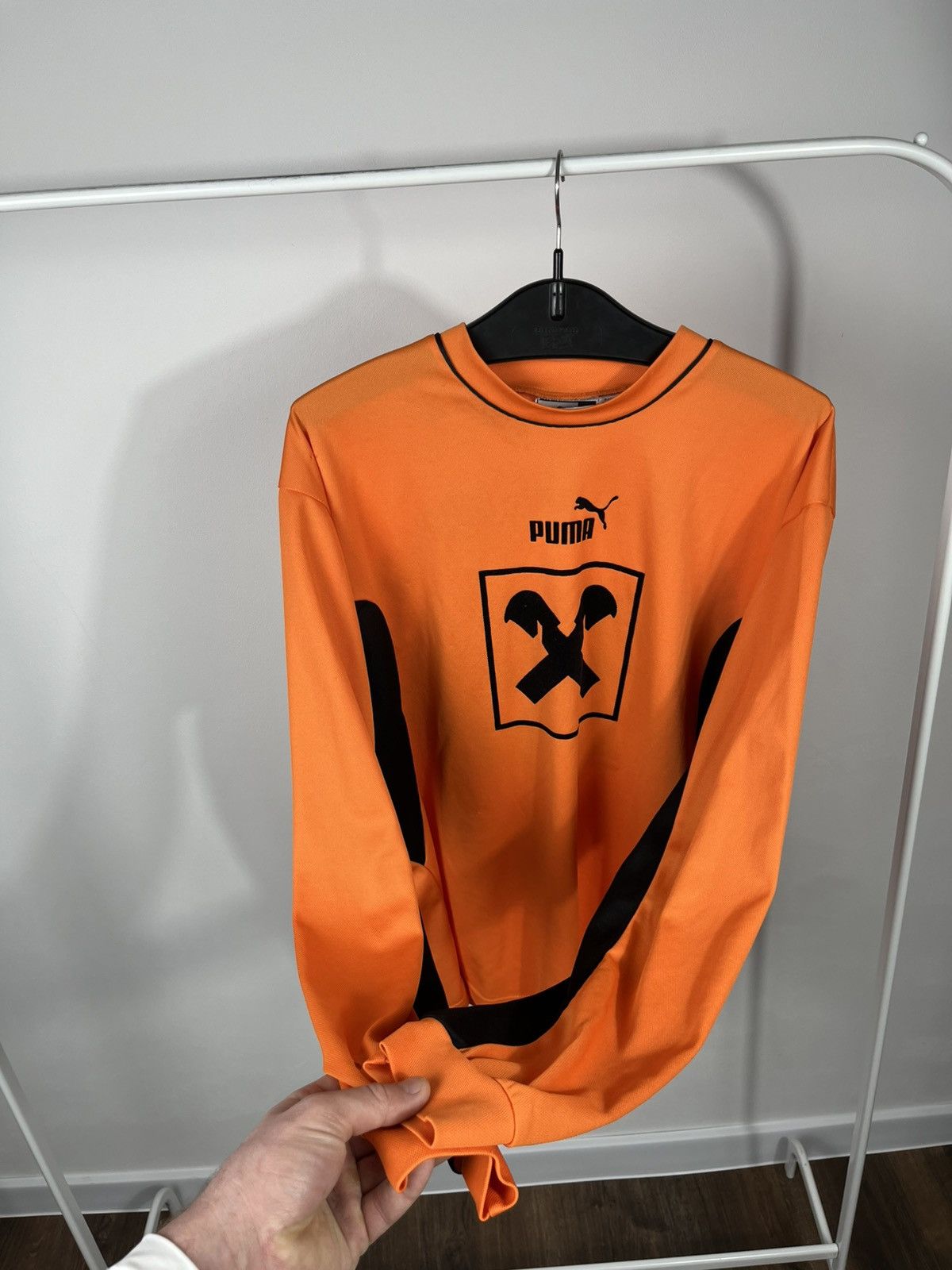 Puma Puma Vintage Football Jersey Orange Long Sleeve Size M Size US M / EU 48-50 / 2 - 11 Thumbnail