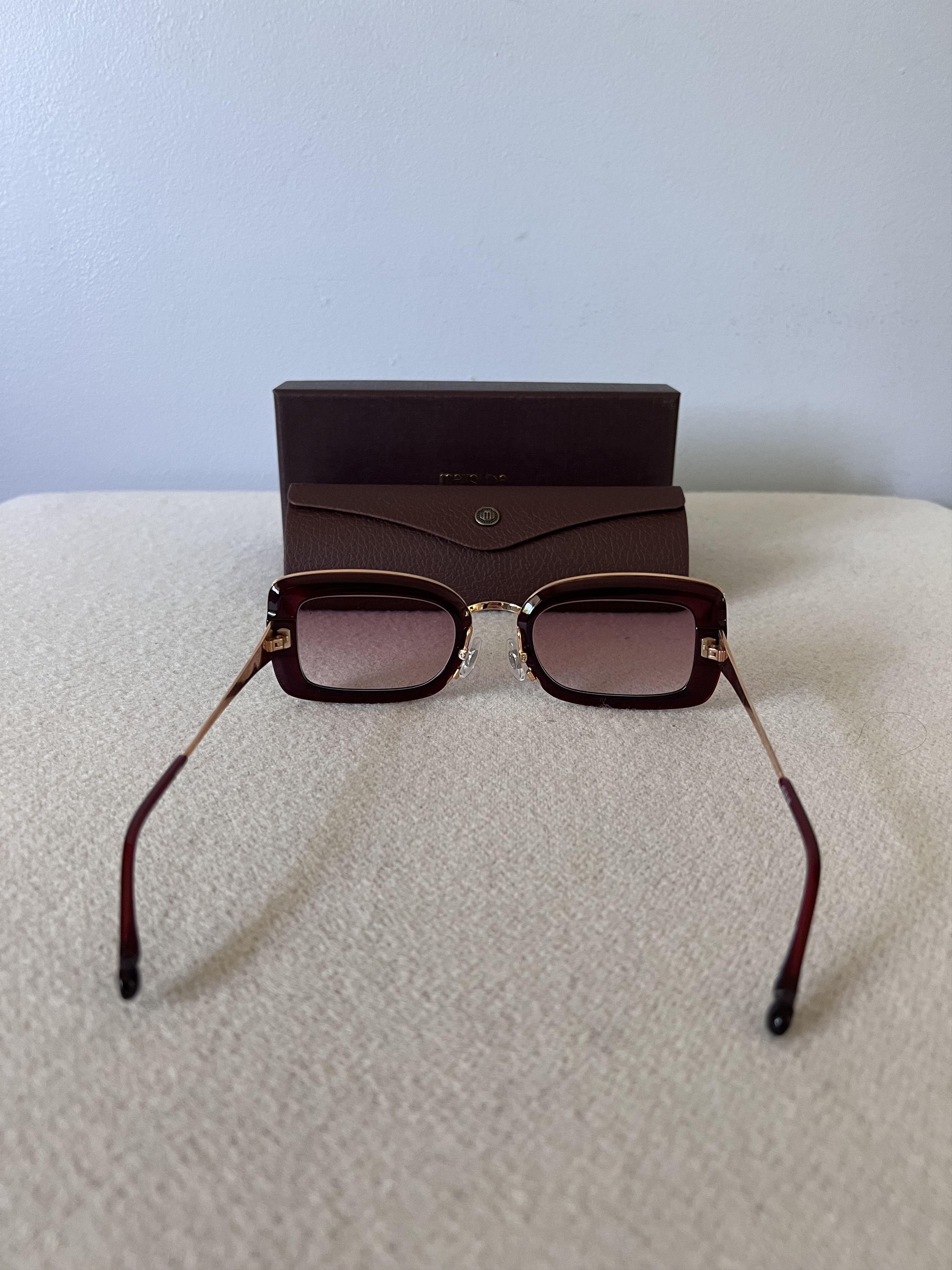 Matsuda Matsuda M3124 Rectangle Sunglasses in Rose Gold Size ONE SIZE - 5 Thumbnail