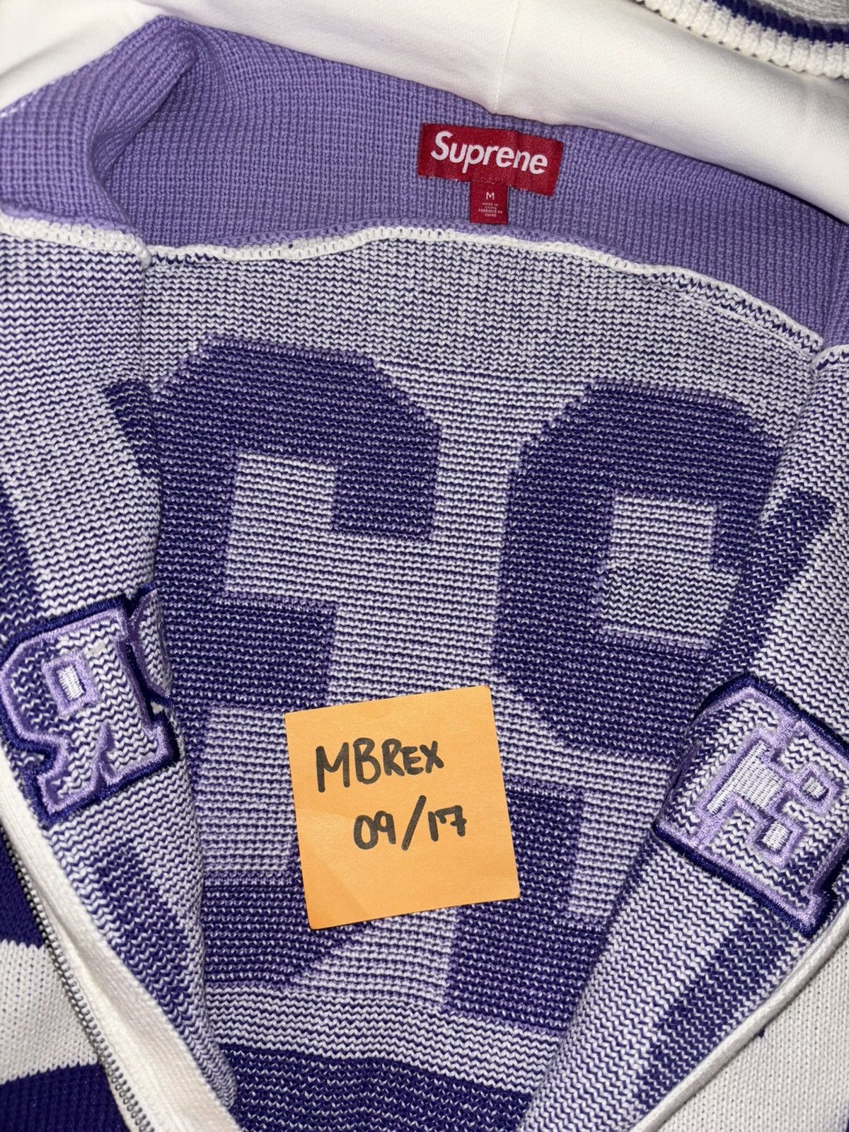 Supreme Rare Supreme FW23 Varsity Knit Hoodie Medium Size US M / EU 48-50 / 2 - 2 Thumbnail