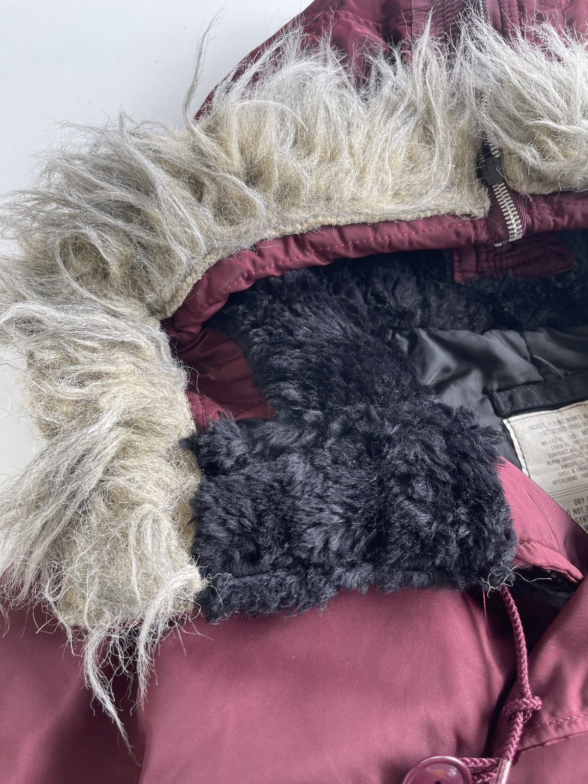Alpha Industries N2B Alpha Industries Attached Fur Hooded Tanker Jacket Size US M / EU 48-50 / 2 - 4 Thumbnail