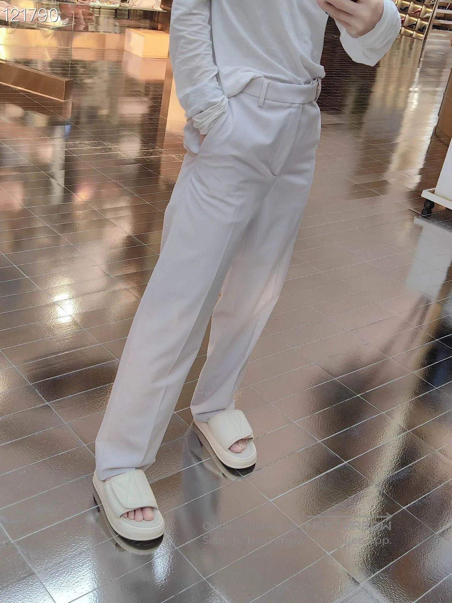 Valentino Valentino Belted Straight Wool Suit Pants. Size US 28 / EU 44 - 7 Thumbnail