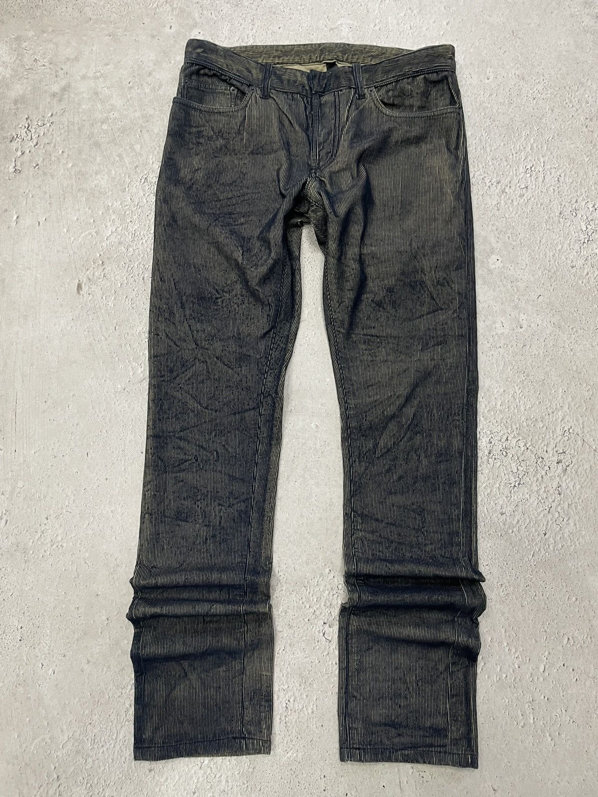 Balenciaga Balenciaga velvet corduroy archive slim pants Size US 33 - 1 Thumbnail