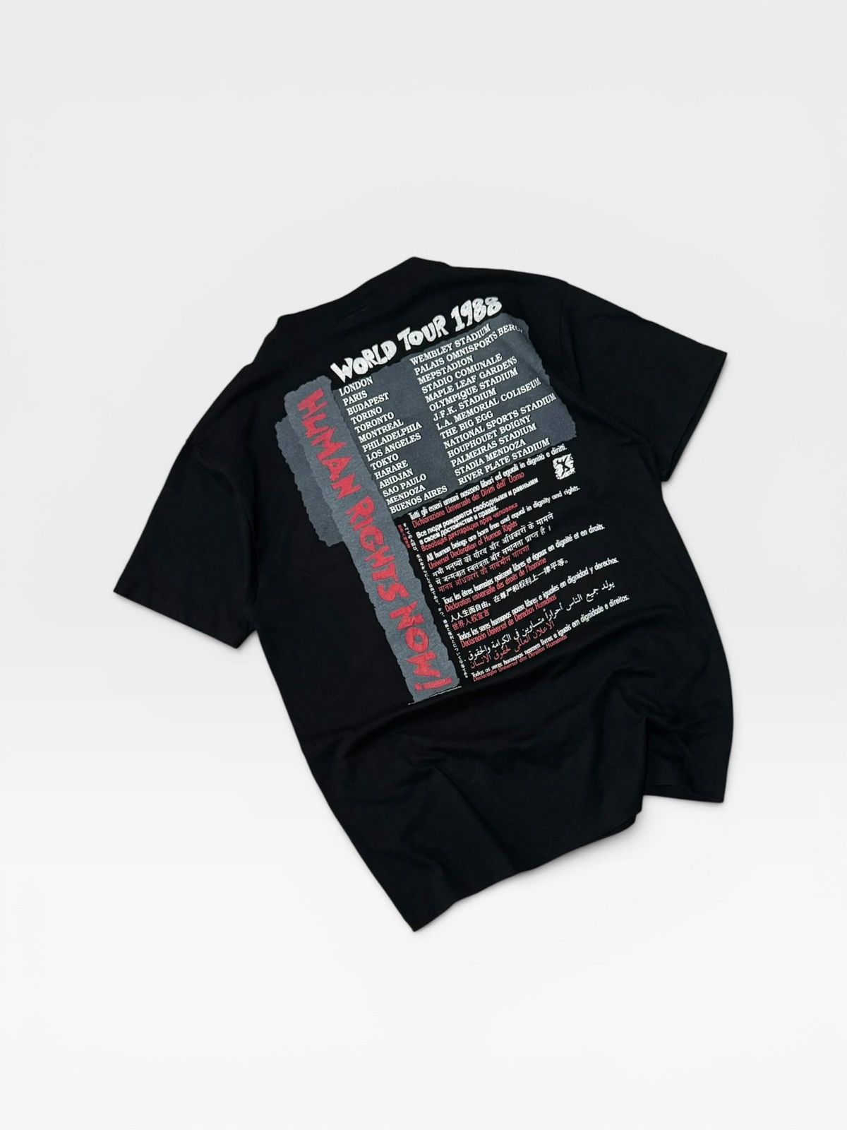 Reebok Vintage Reebok Human Rights Tour 1988 T-Shirt Size US L / EU 52-54 / 3 - 6 Thumbnail