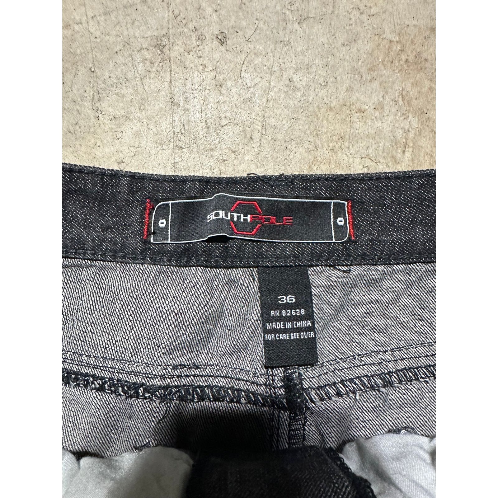 Southpole × Vintage Y2K Southpole Black Denim Jeans 36 Dark Wash Hip Hop Baggy Size US 36 / EU 52 - 5 Thumbnail