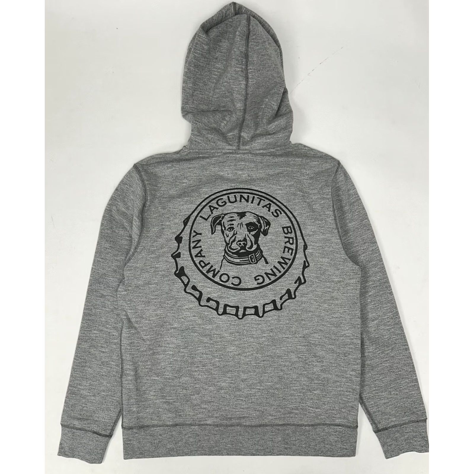 Vintage Lagunitas Brewing Company Hoodie Zip Up Sweatshirt Medium Grey Dog Logo 80s 90s Beer Mens Size US M / EU 48-50 / 2 - 3 Thumbnail