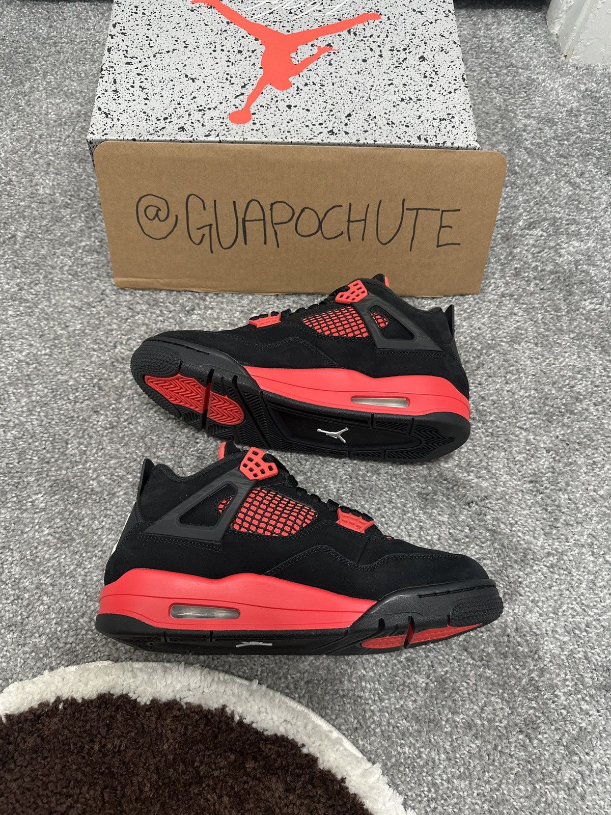 Jordan Brand Jordan 4 Red Thunder Size US 6.5 / EU 39-40 - 5 Thumbnail