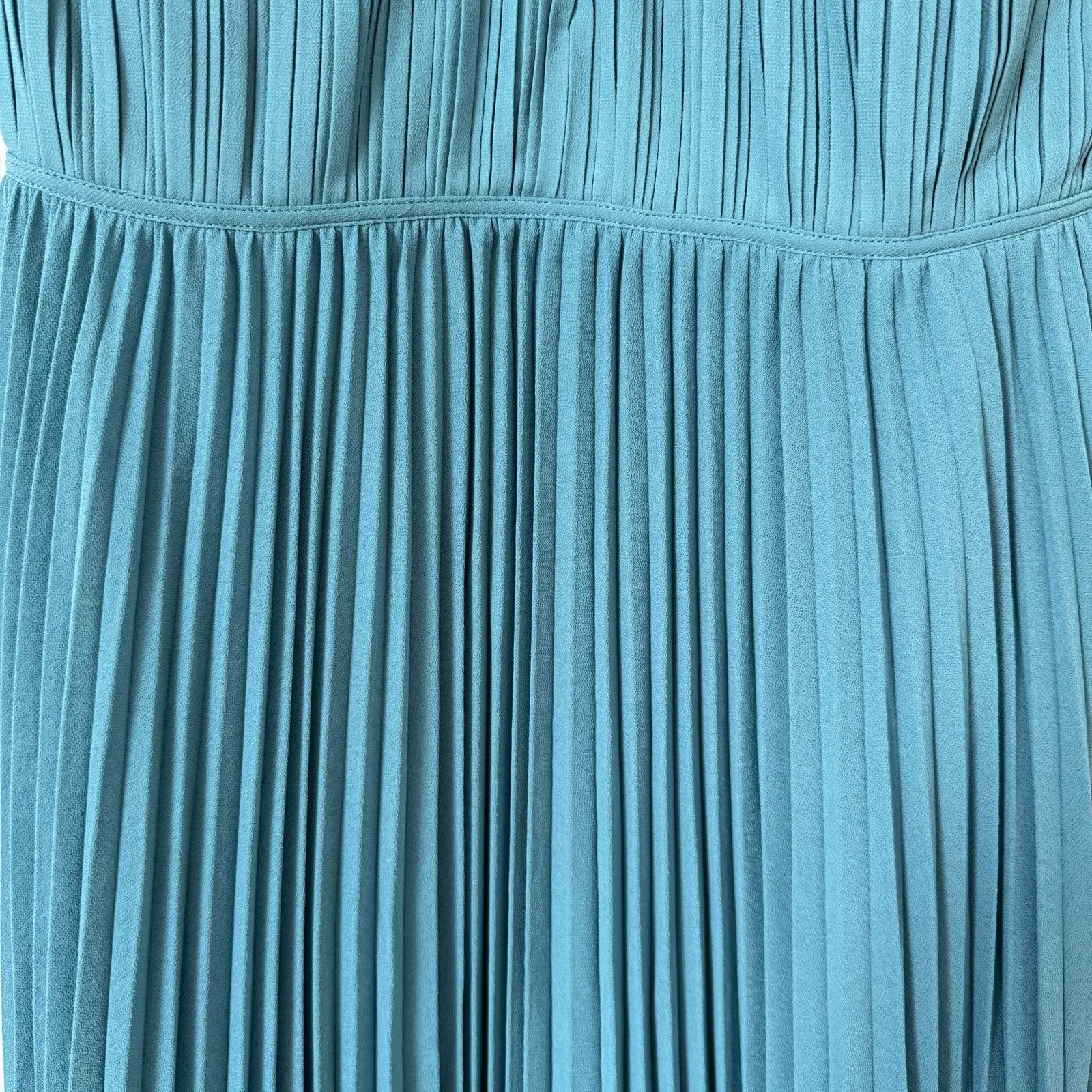 Jonathan Simkhai Jonathan Simkhai Carli Plissé Pleated Halter Maxi Dress Blue Size S / US 4 / IT 40 - 12 Thumbnail