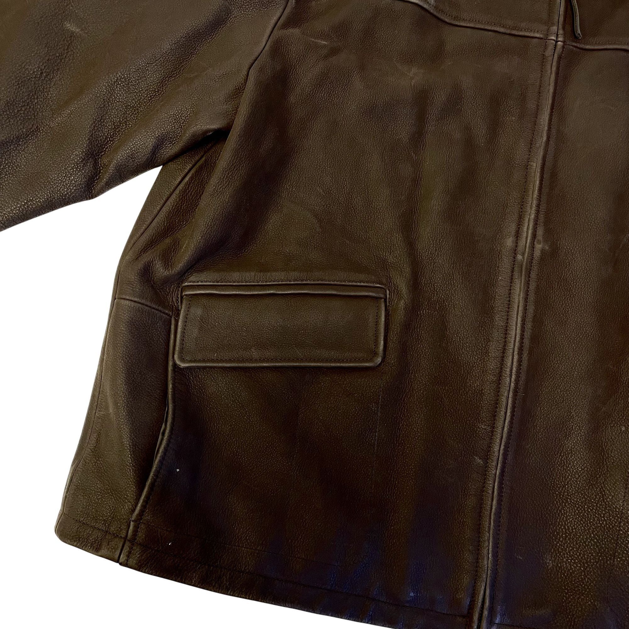 Cherokee Vtg Cherokee ULTRA SOFT Leather Coat Casual Jacket Size US XXL / EU 58 / 5 - 8 Thumbnail