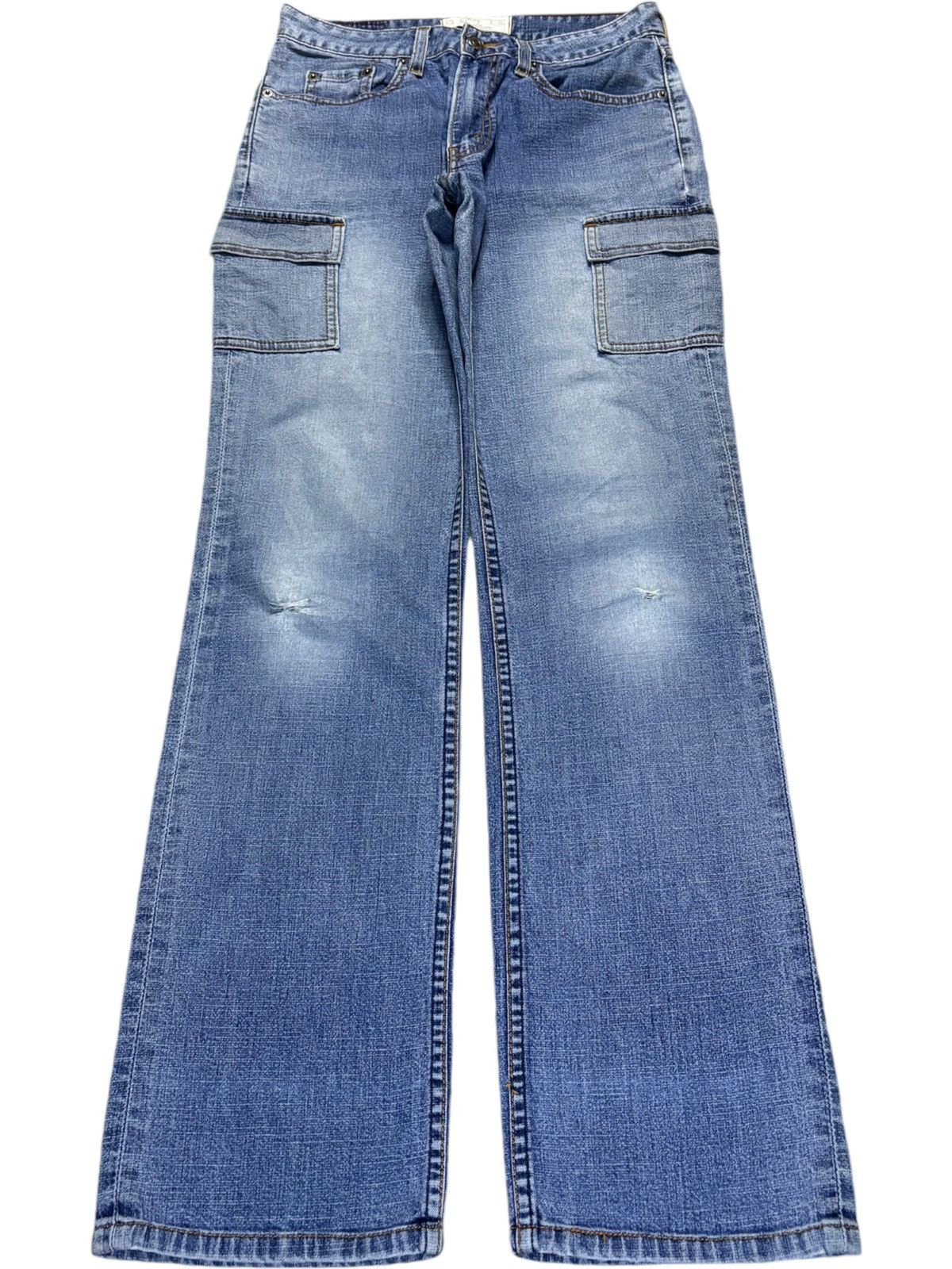 Levi's × Levi's Vintage Clothing Vintage 90s Levis Signature Faded Wash Cargo Carpenter Jeans Size 28" / US 6 / IT 42 - 1 Thumbnail