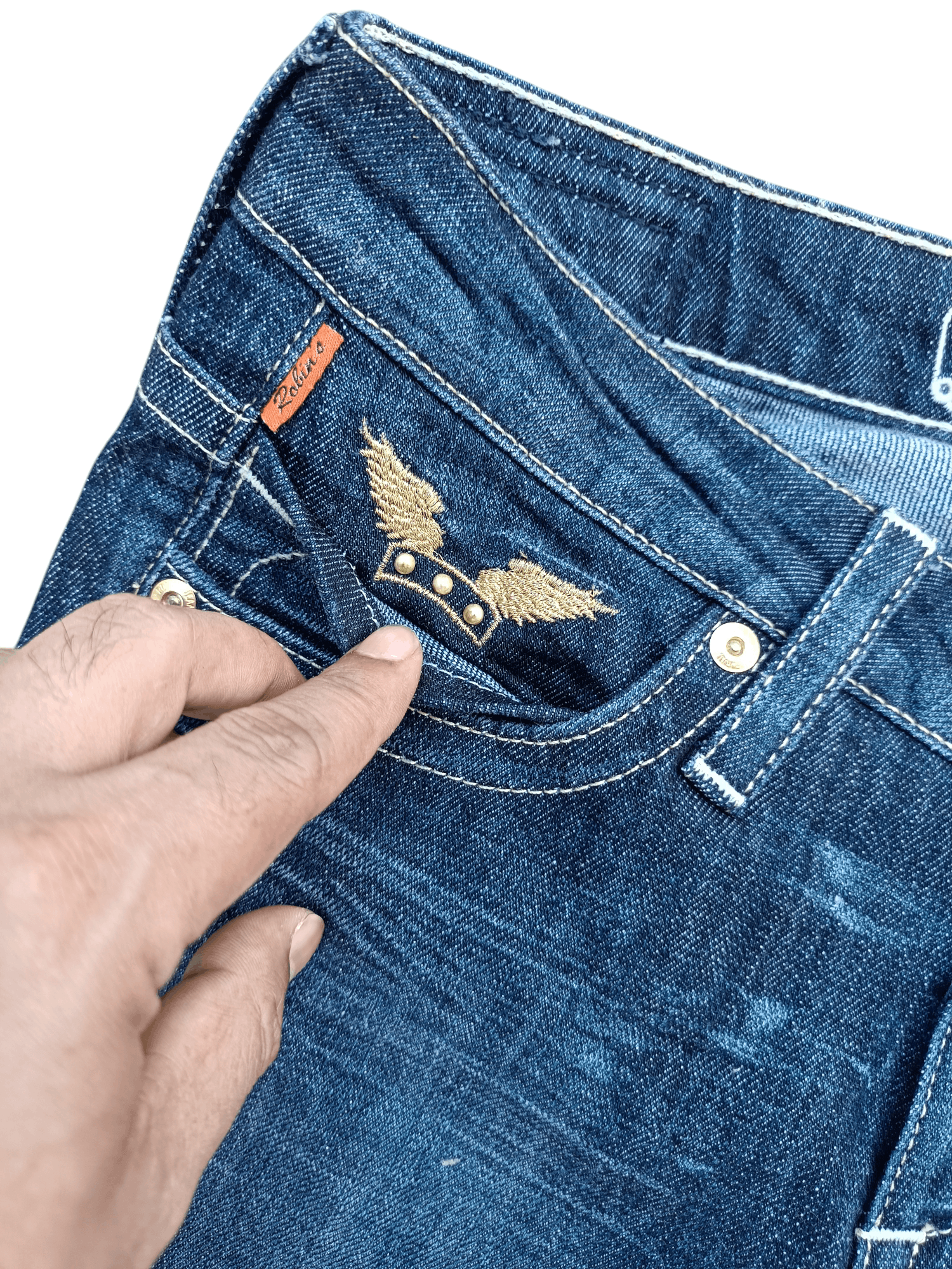 Robins Jeans FLARED Robins Jeans Embroidery Logo Denim Size US 26 / EU 42 - 13 Thumbnail
