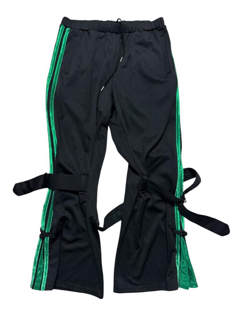 Needles RARE 90s GROWING PAINS STRAP FLARE TRACK PANTS MADE IN JAPAN Size US 29 - 1 Thumbnail