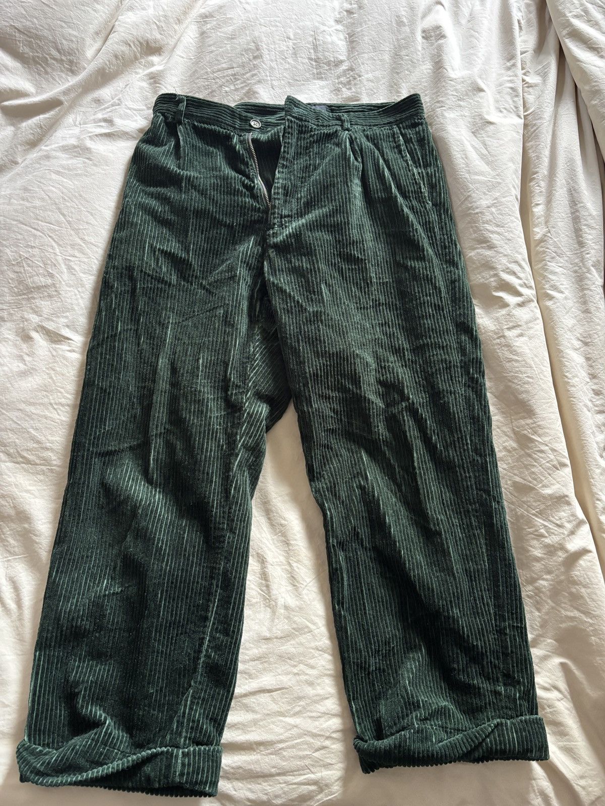 Maiden Noir Maiden Noir Green Corduroys Size US 32 / EU 48 - 2 Thumbnail