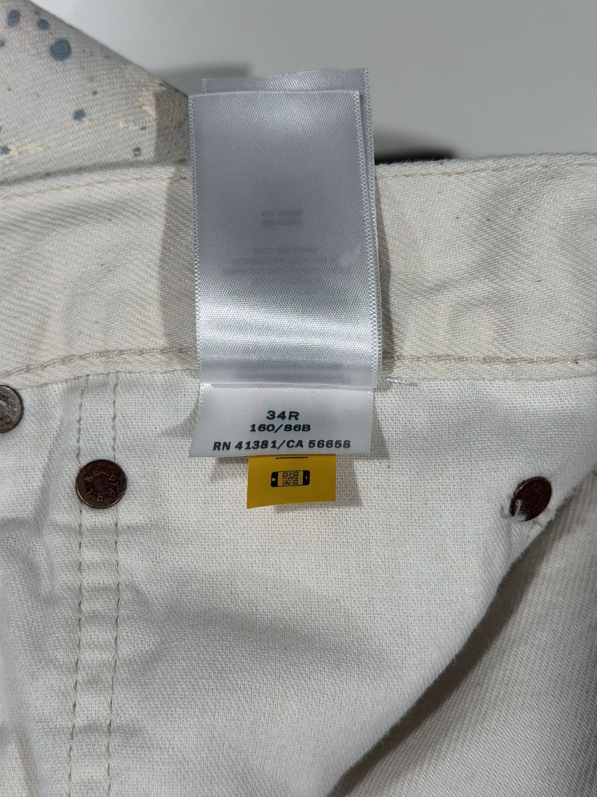 Polo Ralph Lauren 2010s Vintage Polo Ralph Lauren Paint Splatter Denim Jeans Size US 41 - 18 Thumbnail