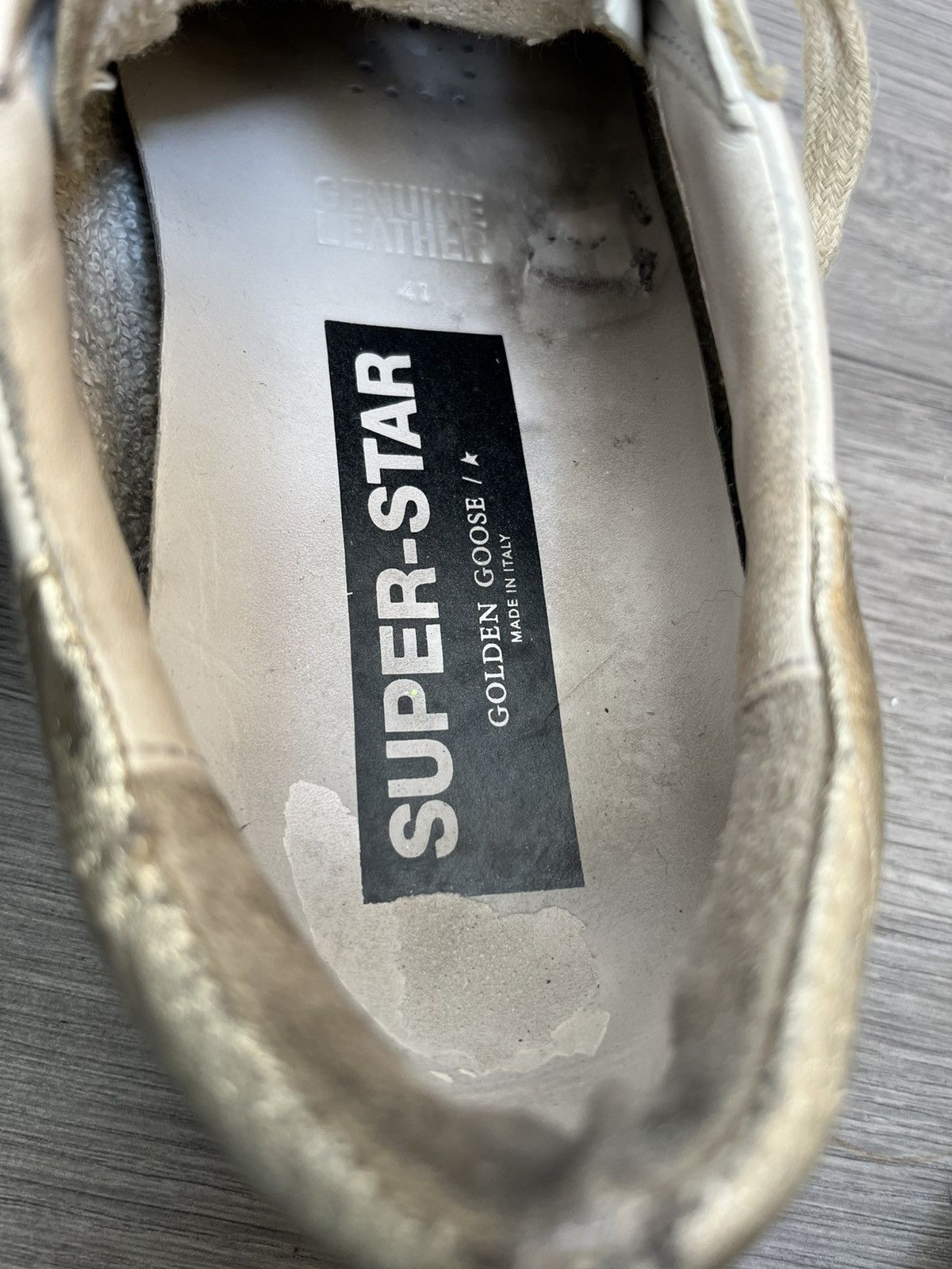 Golden Goose Golden goose superstar white leather distressed sneakers Size US 8 / EU 41 - 12 Thumbnail