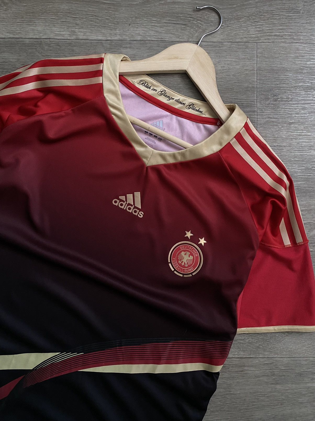 Adidas 🫧Adidas Climacool Soccer Football Jersey Tee Deutcher Bund Size US XL / EU 56 / 4 - 2 Thumbnail