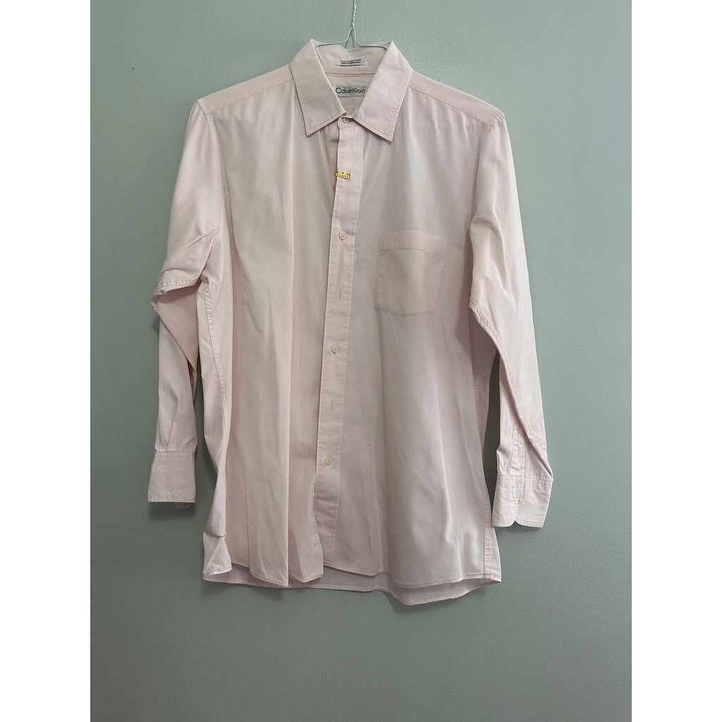 Calvin Klein Calvin Klein yellow cream button down size 16.5 Size US L / EU 52-54 / 3 - 2 Thumbnail