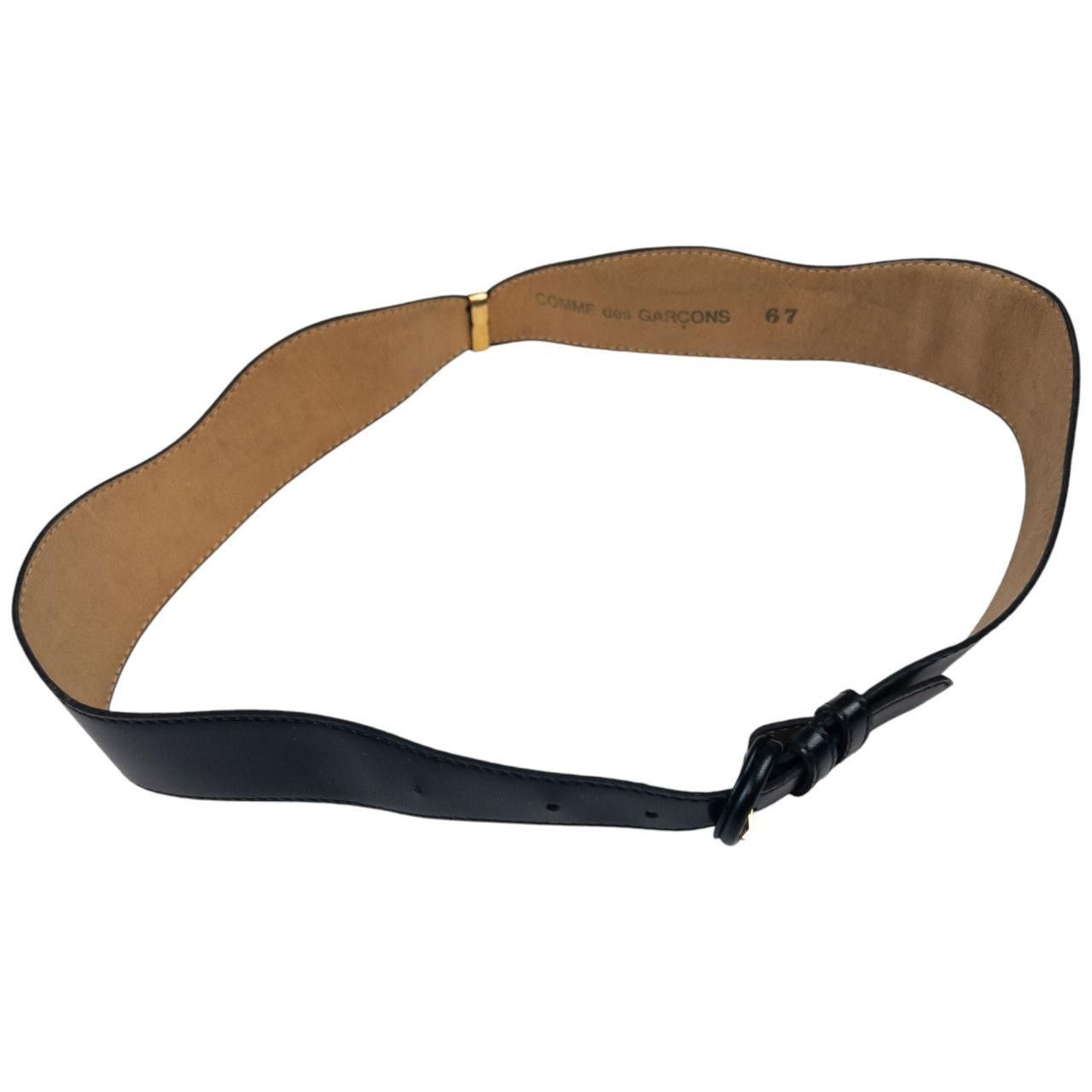 Comme des Garcons Vintage Comme Des Garçons Leather Belt Size W26 Size ONE SIZE - 4 Thumbnail