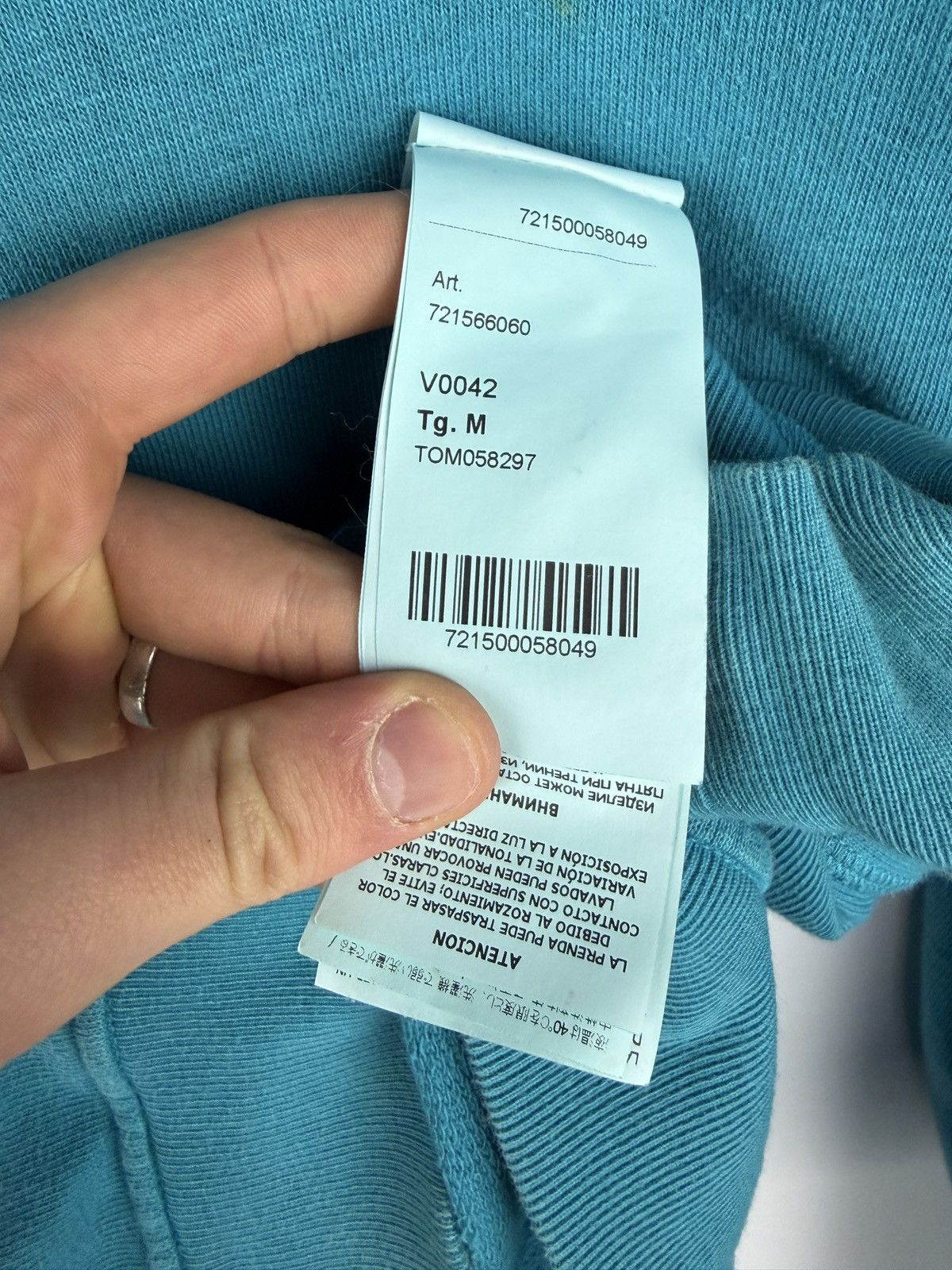 Stone Island Blue turquoise Stone Island crewneck sweatshirt Size US M / EU 48-50 / 2 - 9 Thumbnail
