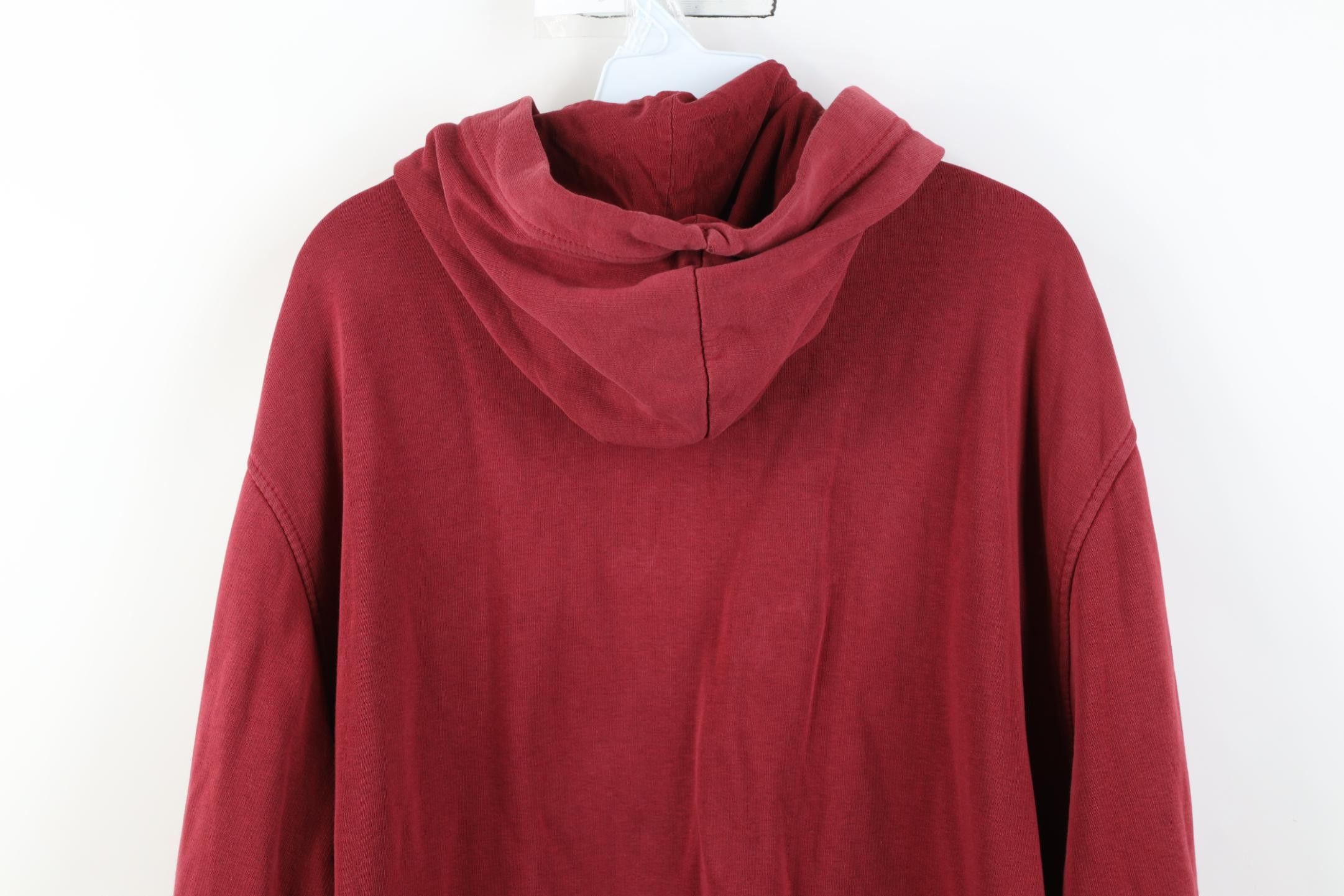 Nike Vintage Y2K Nike Travis Scott Center Big Swoosh Hoodie Red Size US XL / EU 56 / 4 - 22 Thumbnail