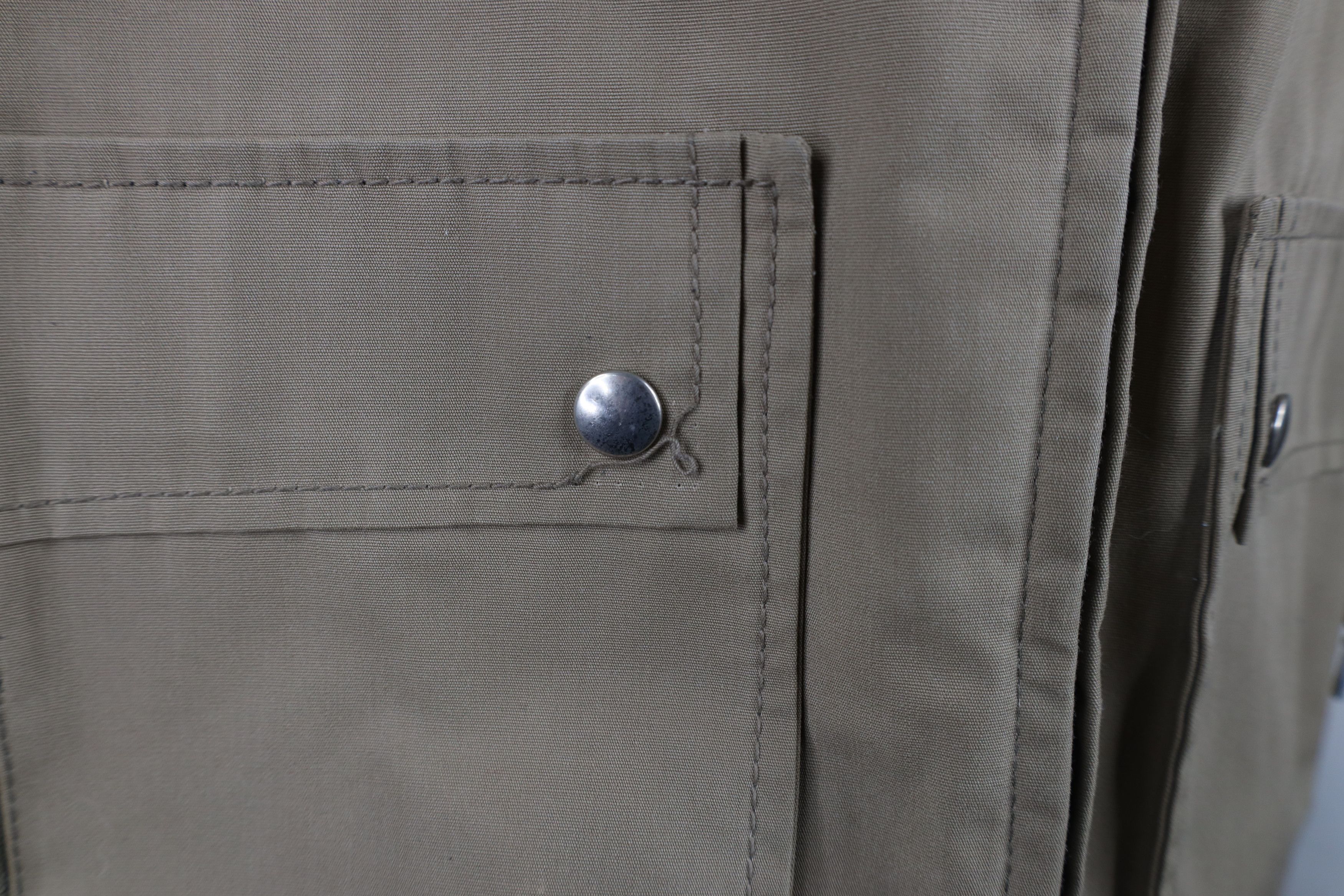 Vintage Vintage 70s Streetwear Lined Zip Collared Jacket Beige USA Size US L / EU 52-54 / 3 - 5 Thumbnail