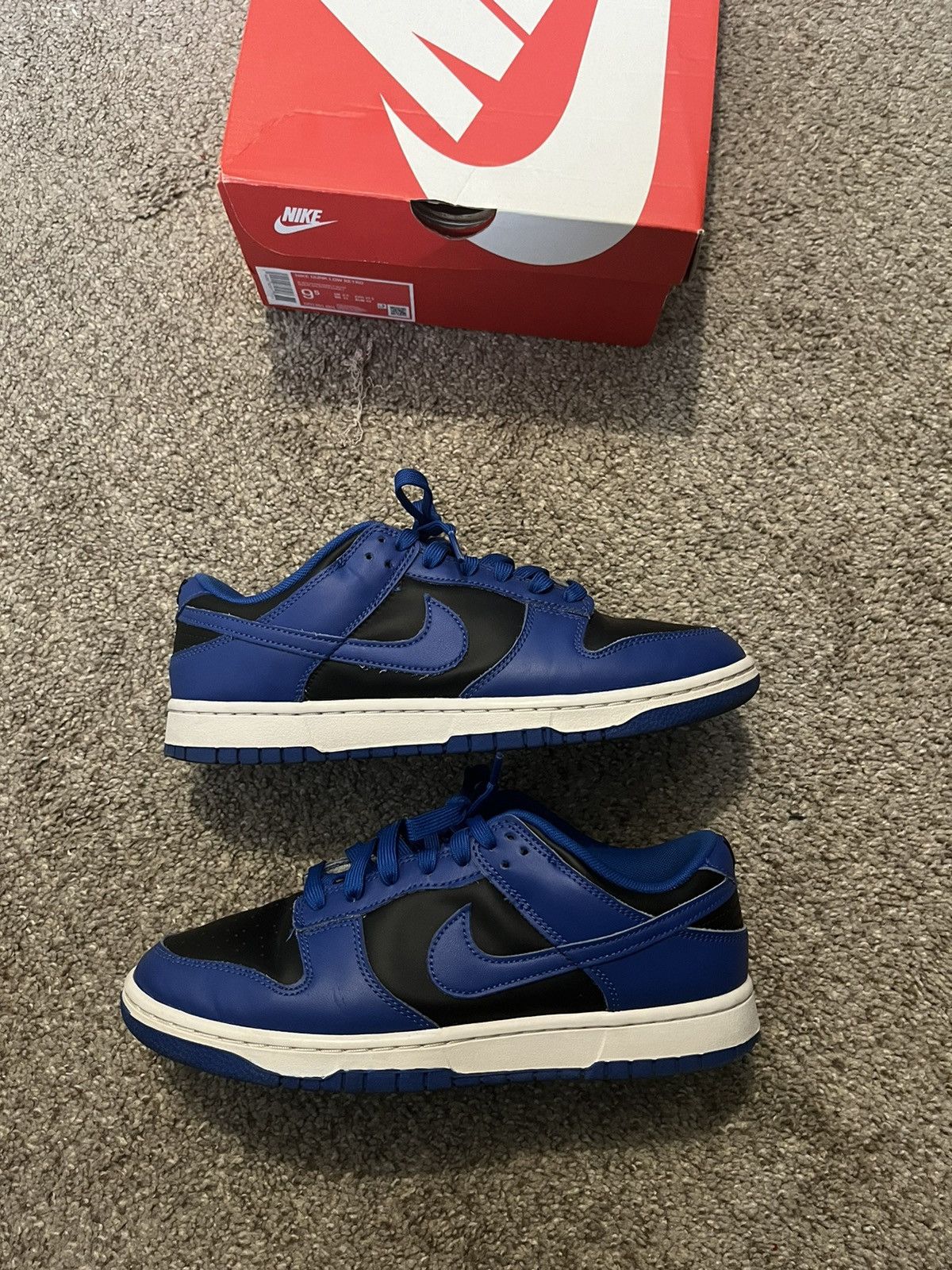Nike Dunk Low Retro Black Hyper Cobalt US