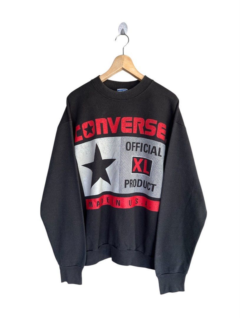 Converse Vintage 90s Converse Spell Out Sweatshirt Size US M / EU 48-50 / 2 - 1 Thumbnail