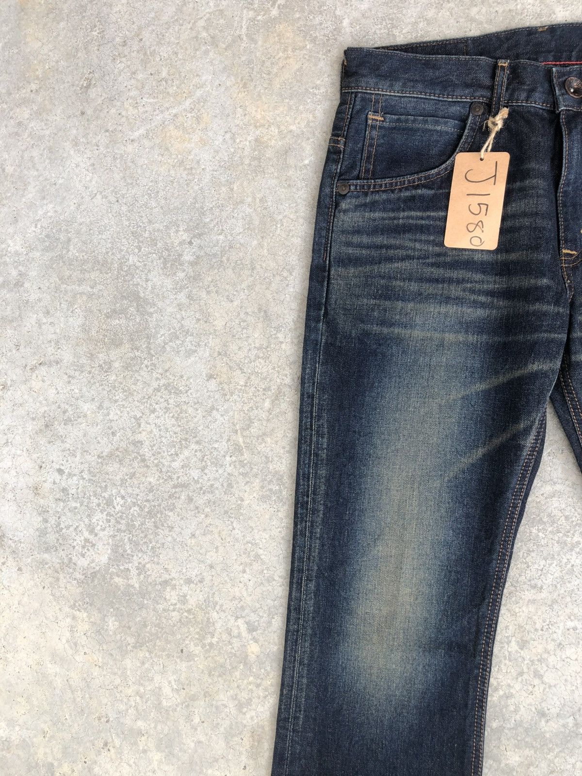If Six Was Nine Japanese Edwin XU Flared Jeans Distressed Jeans Size US 31 - 4 Thumbnail