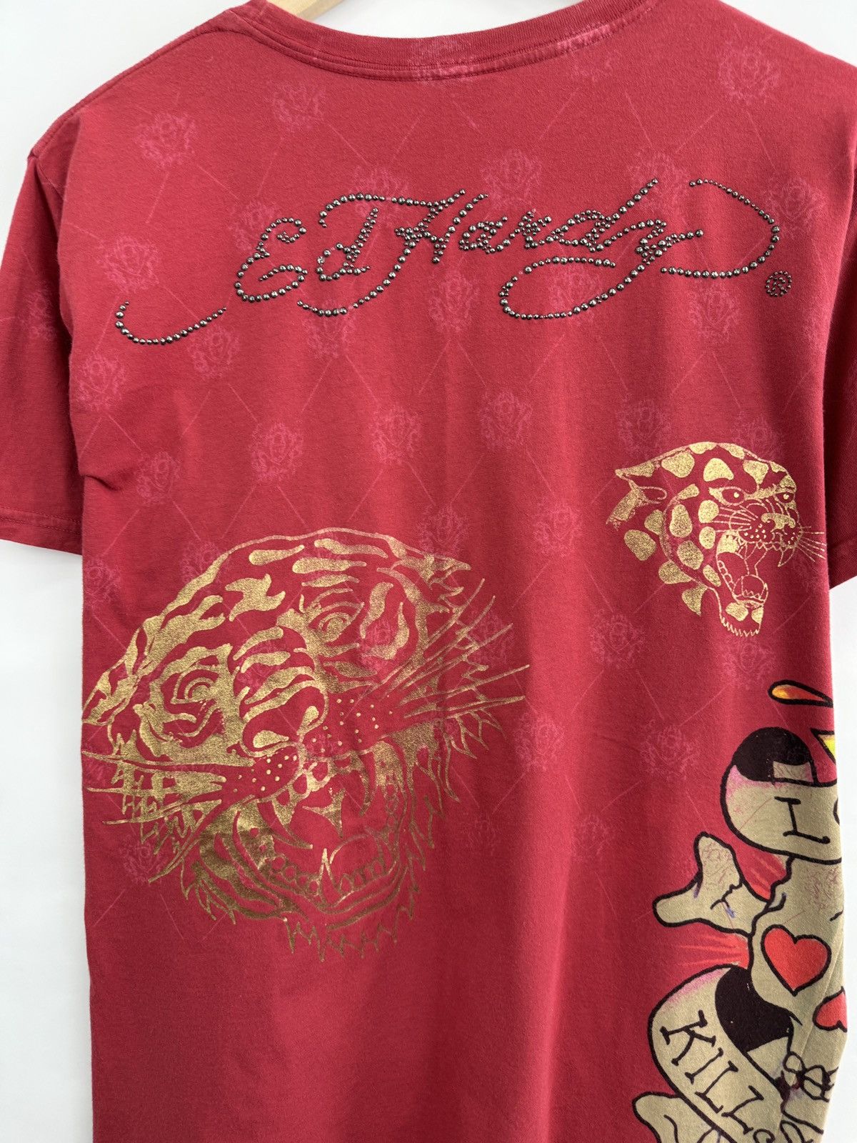 Ed Hardy 🇺🇸💀 Vintage ED Hardy Christian Audigier 7829 T-Shirt Retro Size US L / EU 52-54 / 3 - 9 Thumbnail