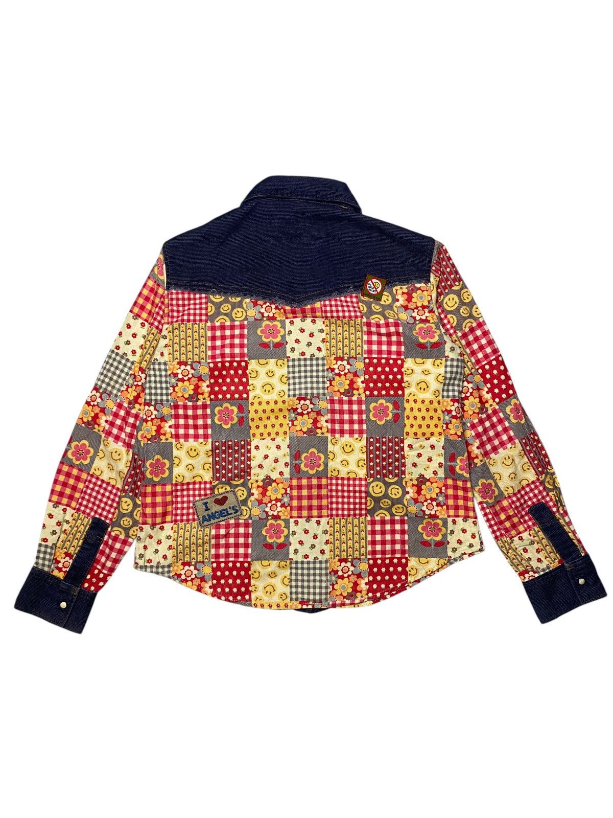 Angel Blue 2000's Angel Blue Patchwork Corduroy Shirts Size US M / EU 48-50 / 2 - 7 Thumbnail