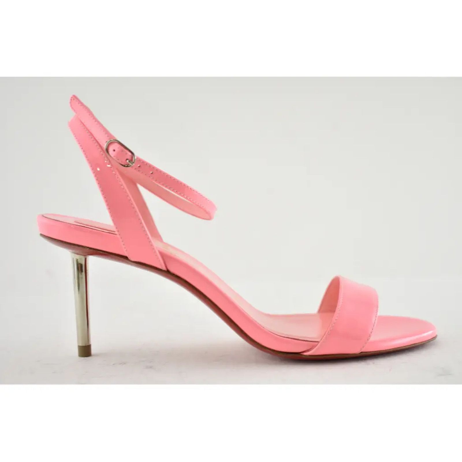 Christian Louboutin Epic Sandal 70 Patent Bublegum Pink Ankle Strap Heel Pump 36 Size US 6 / IT 36 - 2 Thumbnail