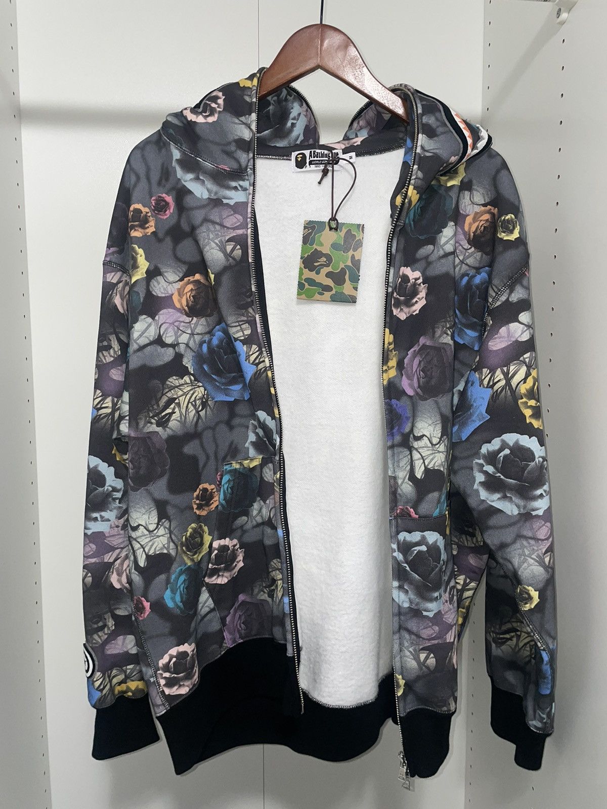 Bape Floral Camo Shark Relaxed Full Zip Hoodie Size US M / EU 48-50 / 2 - 2 Thumbnail