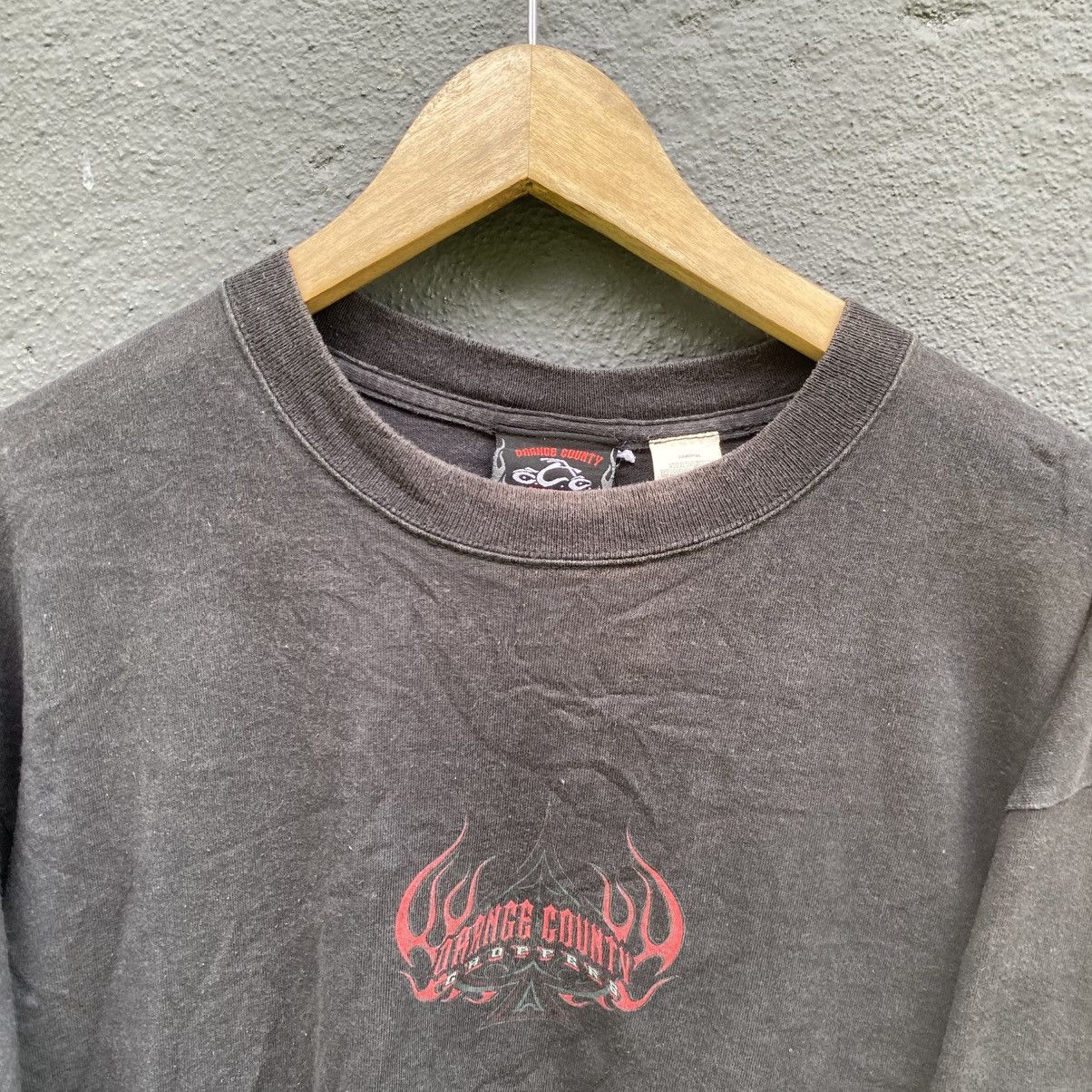 West Coast Choppers Thrashed Faded Vintage Y2k Orange County Choppers L/S Tee Size US L / EU 52-54 / 3 - 7 Thumbnail