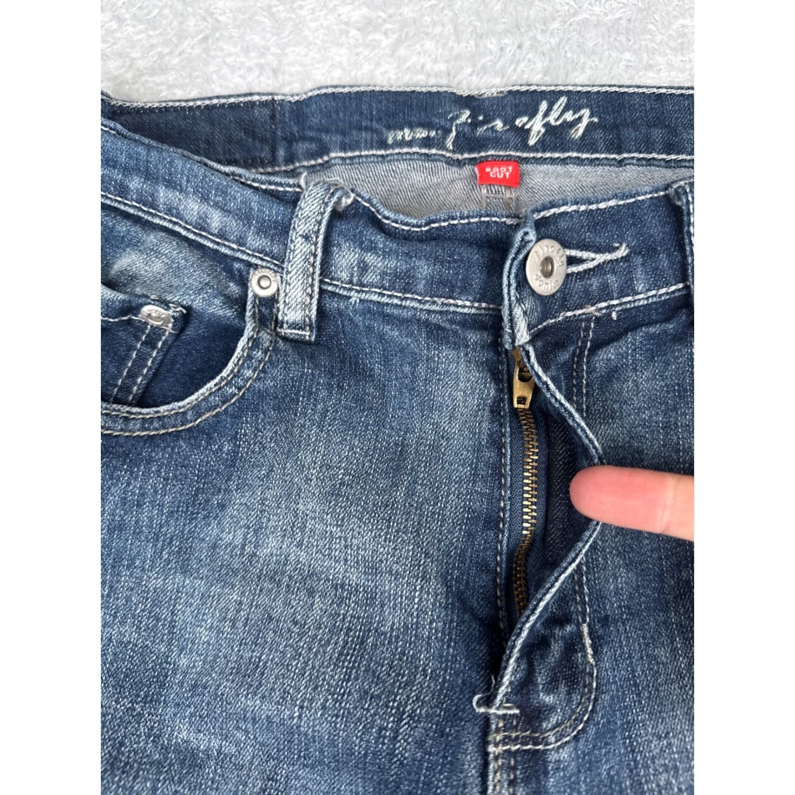 7 For All Mankind 7 For All Mankind Jeans Women Bootcut Denim Blue 29x29 Regular Stretch Distressed Mid Rise 29 Inseam 10 Size 32" / US 10 / IT 46 - 5 Thumbnail