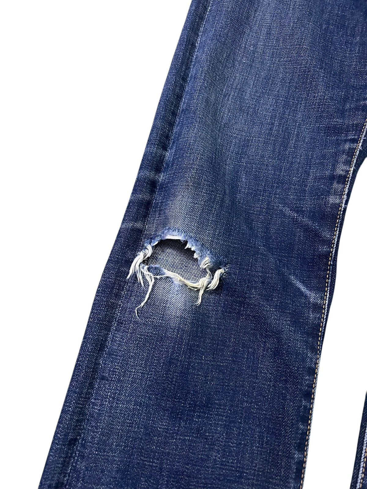 45rpm × If Six Was Nine × Le Grande Bleu (L.G.B.) Vintage 90’s Style 45rpm Distress Jeans Very Rare Size US 28 / EU 44 - 5 Thumbnail