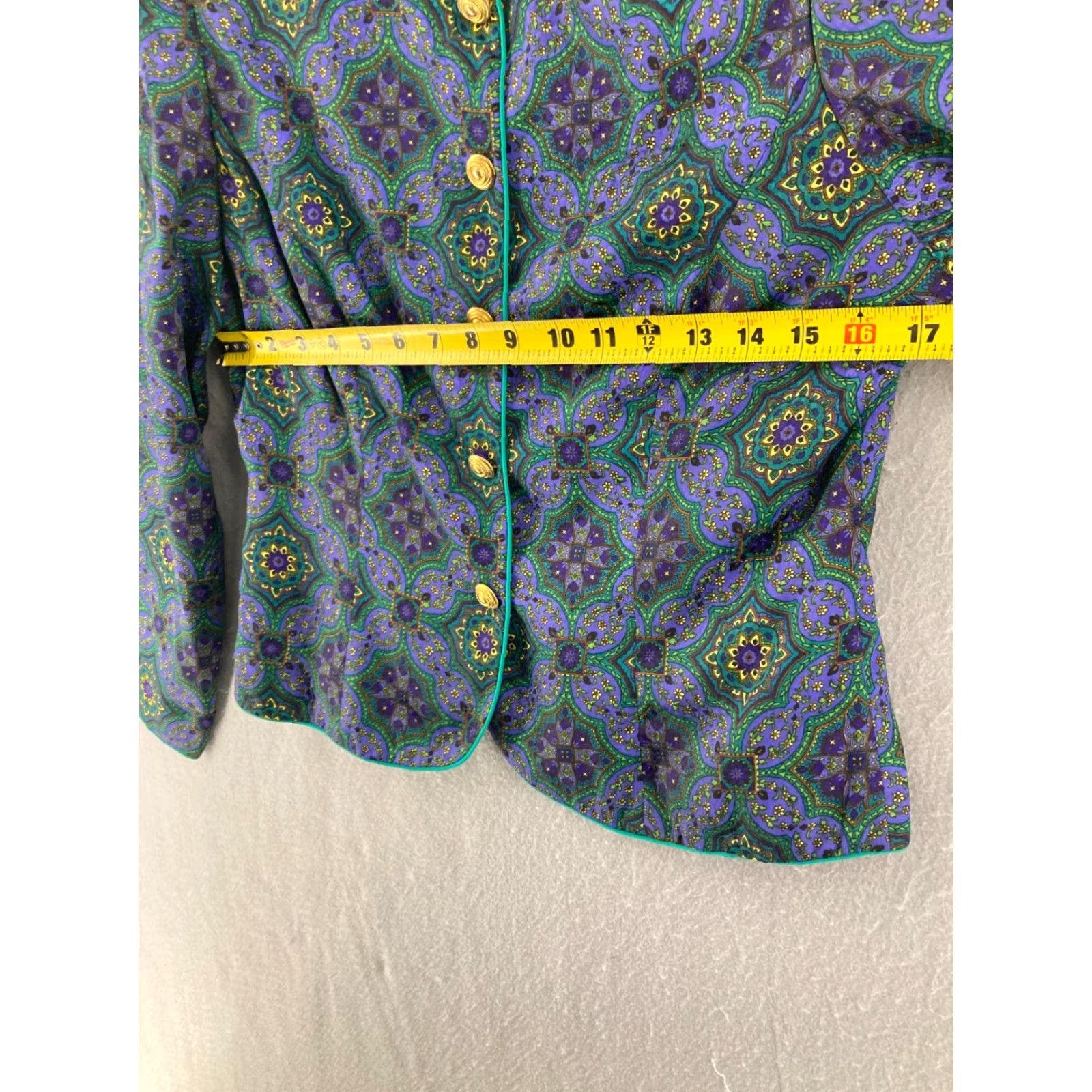 Vintage Vintage Petites for Maggy Outfit Womens 10 NWT Office Pleated Skirt Floral 80s Size 32" / US 10 / IT 46 - 2 Thumbnail