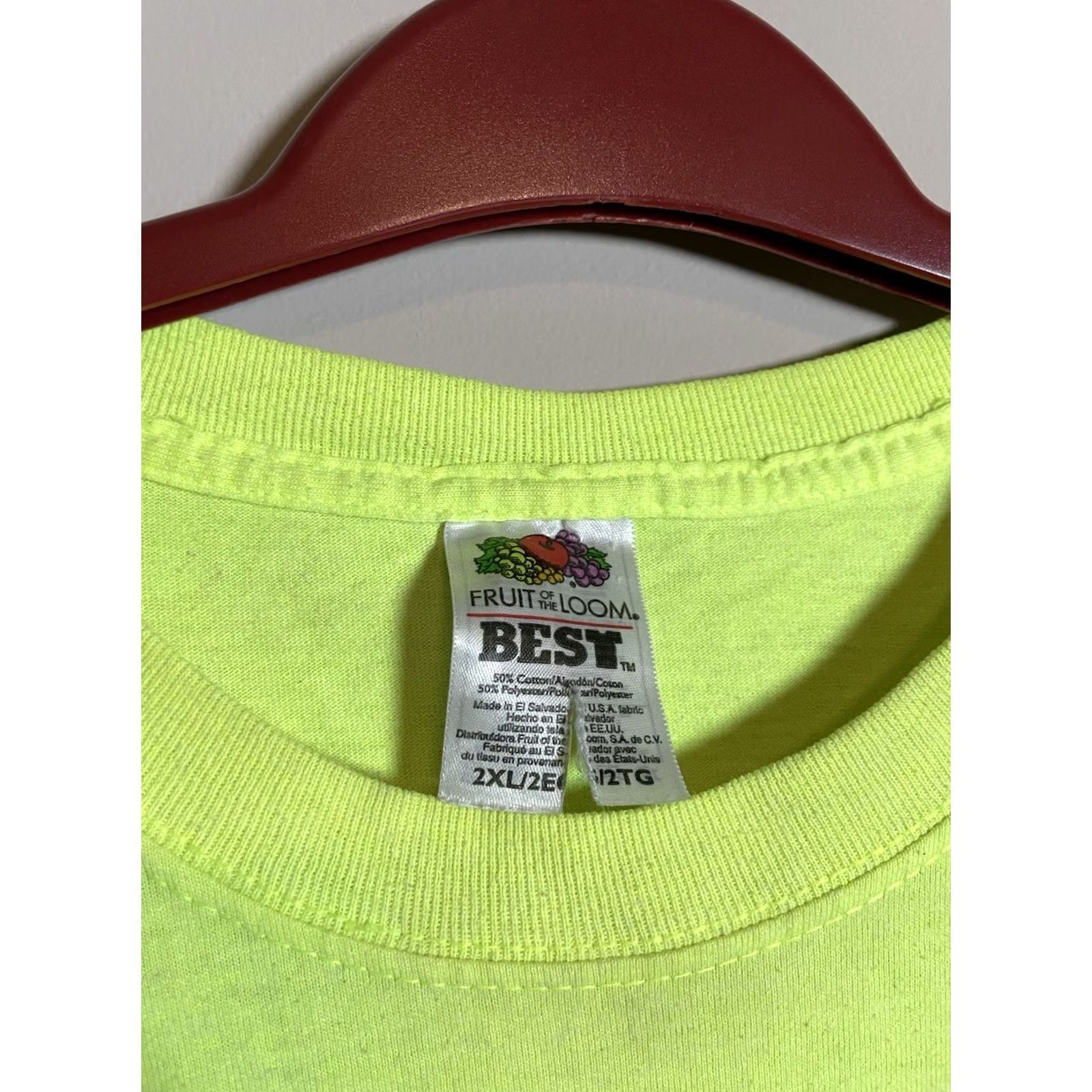 Fruit Of The Loom VINTAGE Harley Davidson Fruit of the Loom Shirt 2XL Men Green Crew Neck Short Sleeve T-Shirt 2003 Neon Size US XXL / EU 58 / 5 - 6 Thumbnail