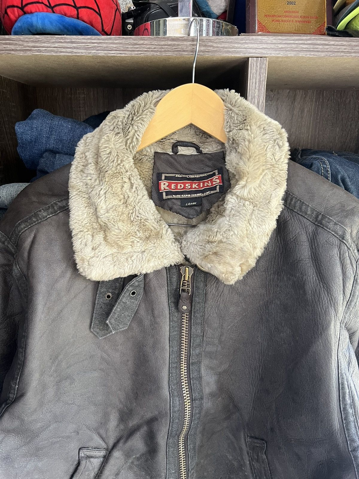 Other 🔥Vintage Redskins B-2 Shearling Jacket Size US S / EU 44-46 / 1 - 4 Thumbnail