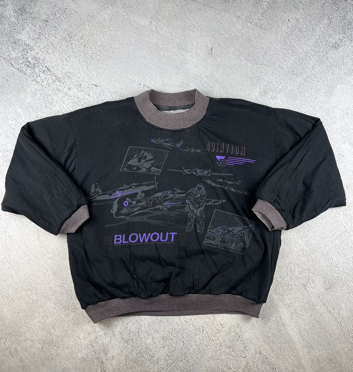 Other 💥RARE 80s Vintage Distressed Reversible Blowout Aviation USA Size US M / EU 48-50 / 2 - 2 Thumbnail