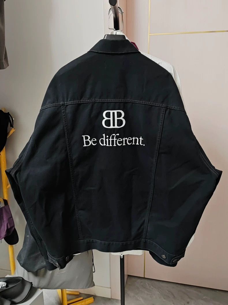 Balenciaga Balenciaga size 1 Bedifferent Double B Old Denim Jacket Size US M / EU 48-50 / 2 - 1 Thumbnail